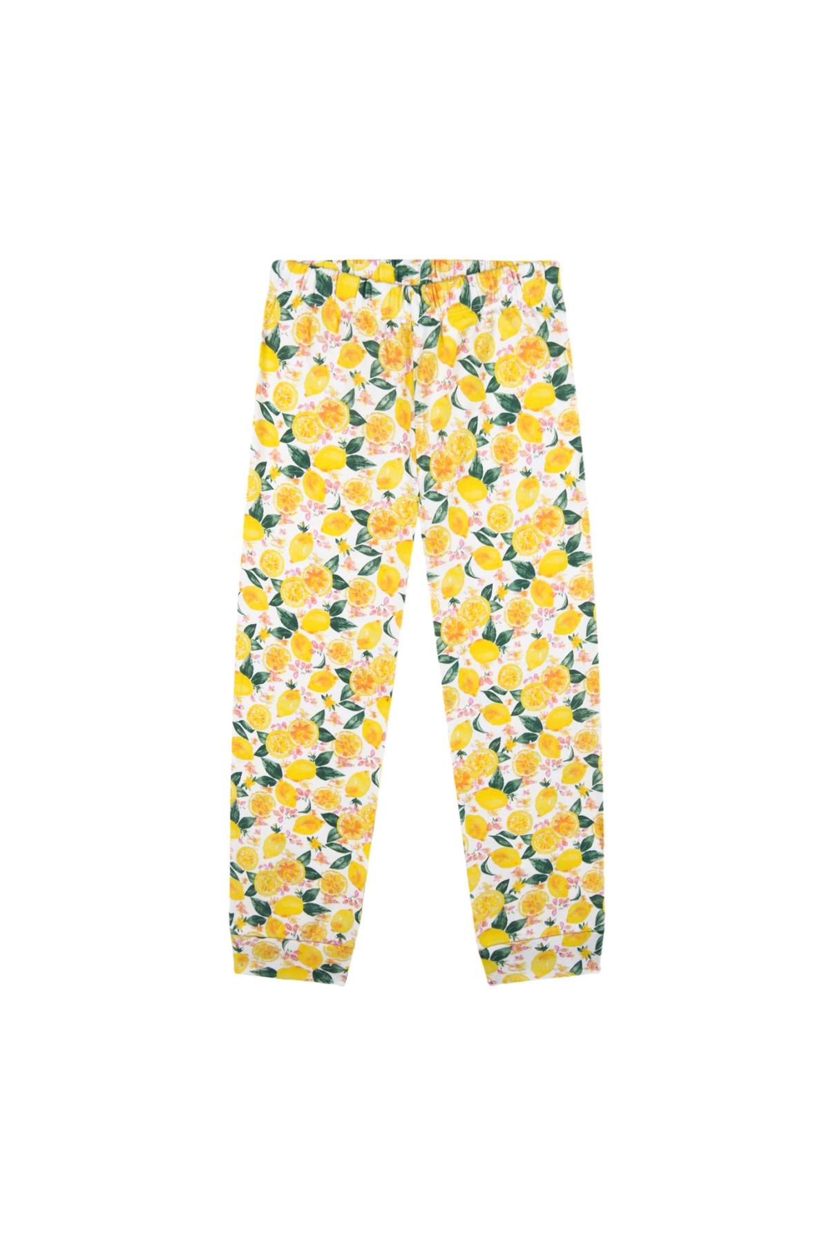 Limonata  Kısa Kollu Pijama Takımı Sarı