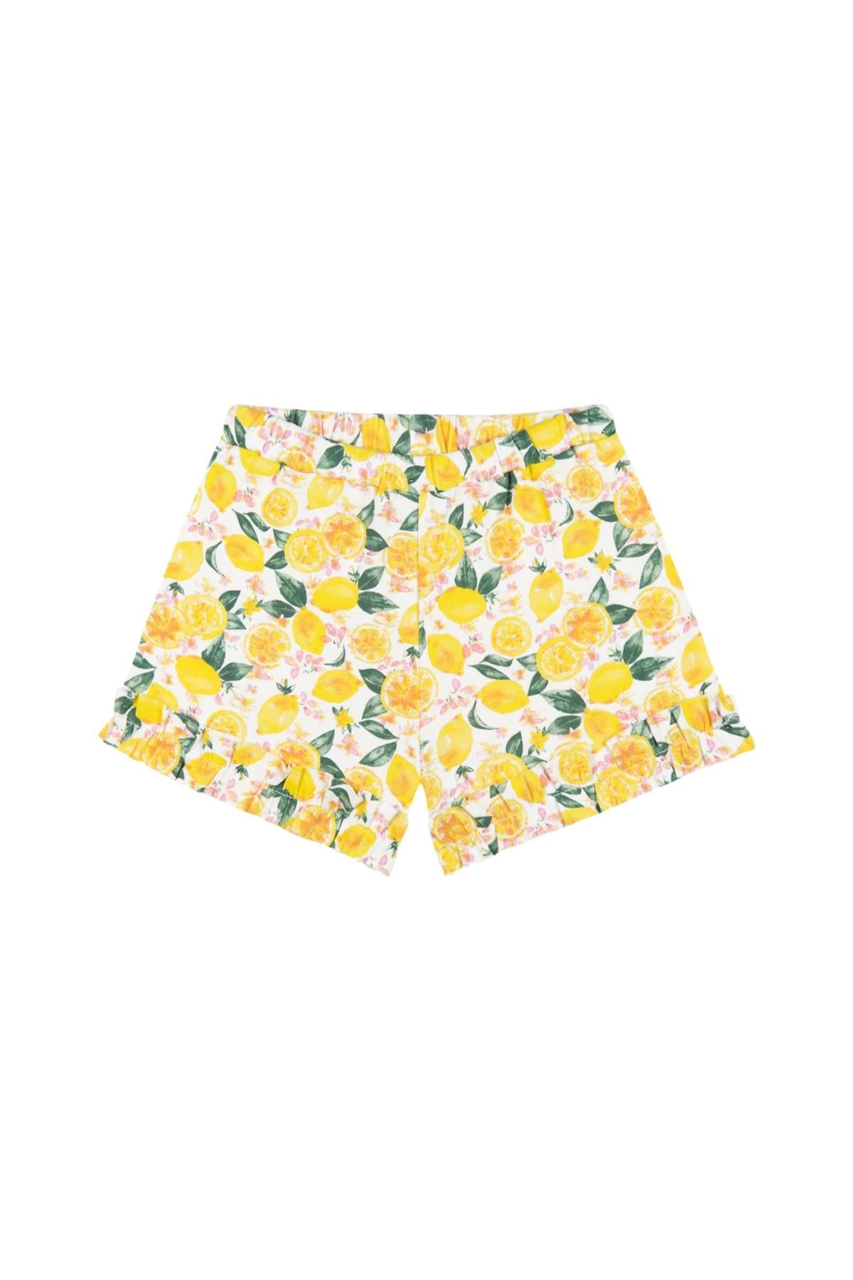 Limonata Şortlu Set Sarı