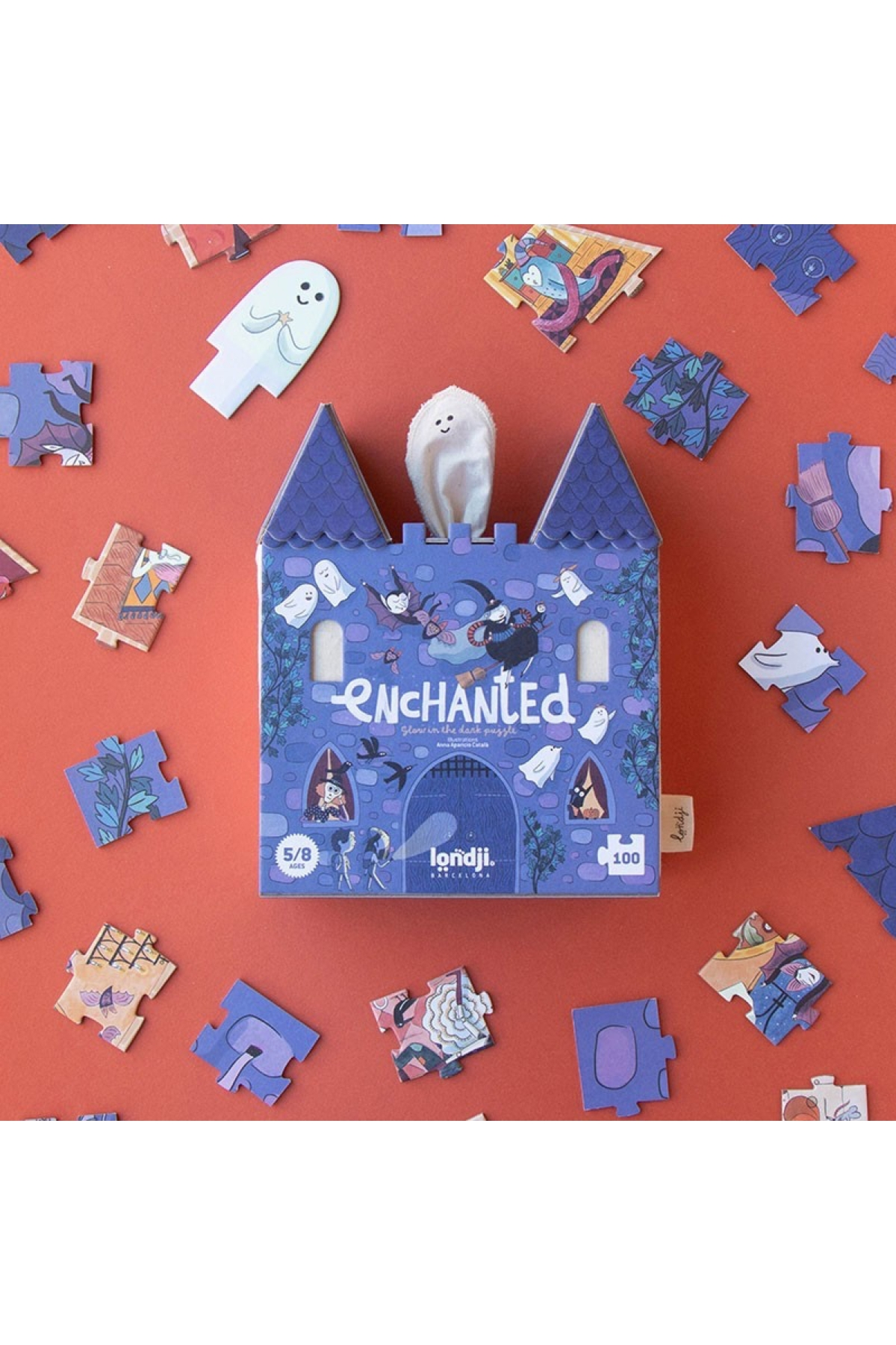 Londji Enchanted Karanlıkta Parlayan Çift Taraflı Puzzle Çok Renkli