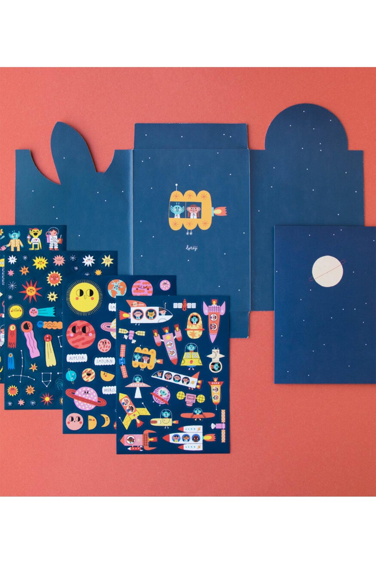 LONDJI  Lonji Activities - Stickers Space Çok Renkli