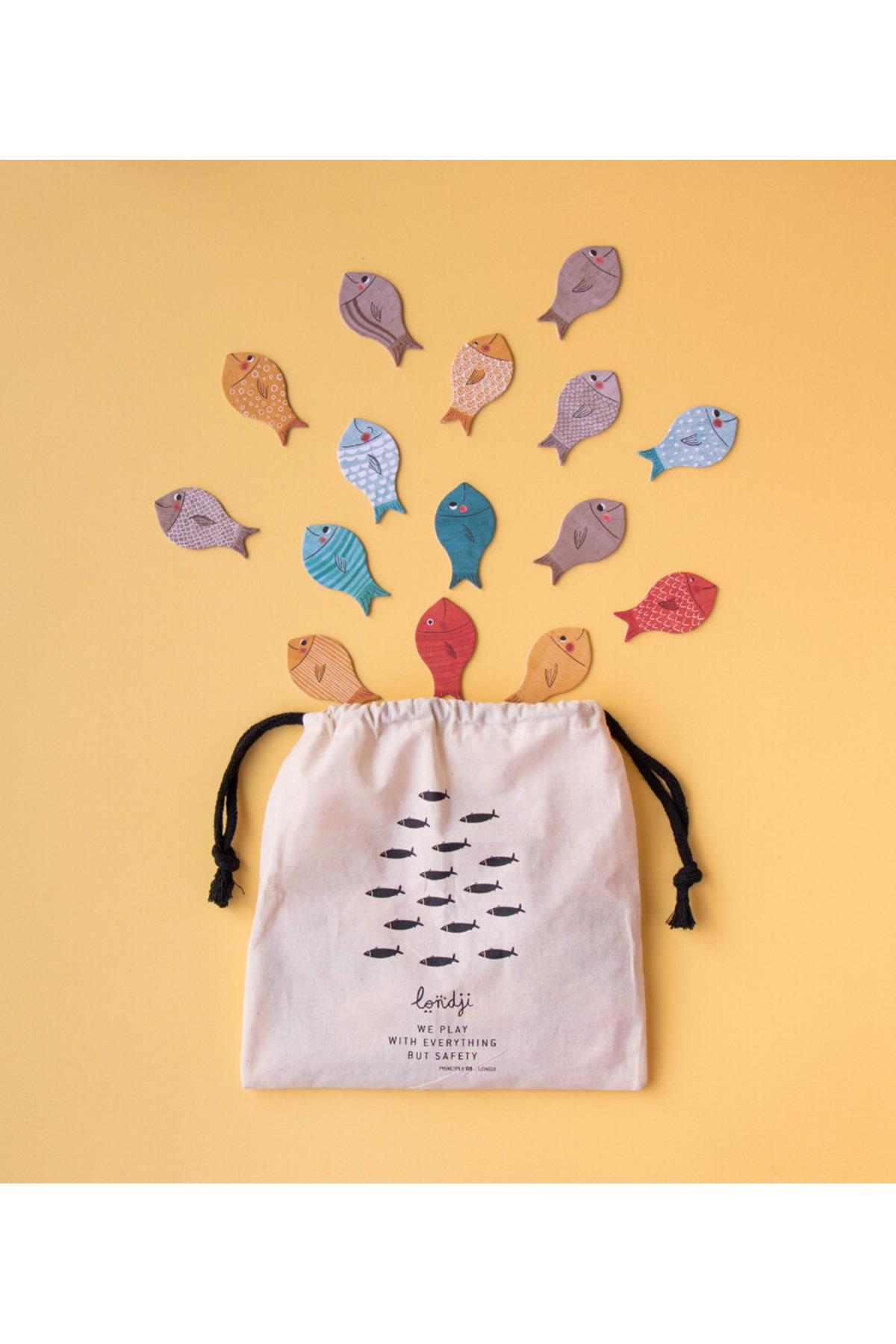 LONDJI Lonji Game - The Whale & The Fish Çok Renkli