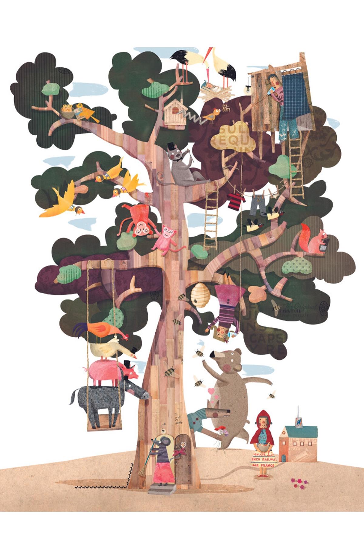 LONDJI  Lonji Puzzle - My Tree Çok Renkli