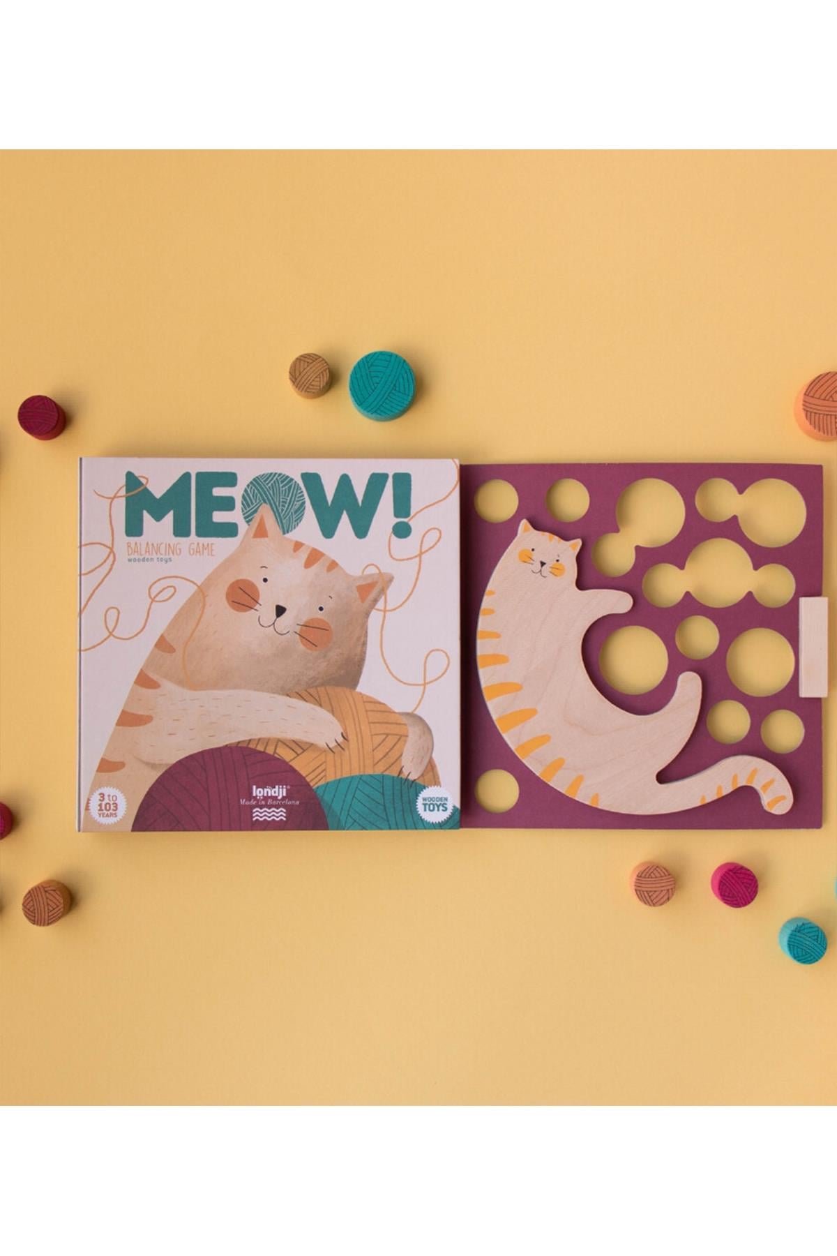 LONDJI Lonji Wooden toy - Meow Çok Renkli