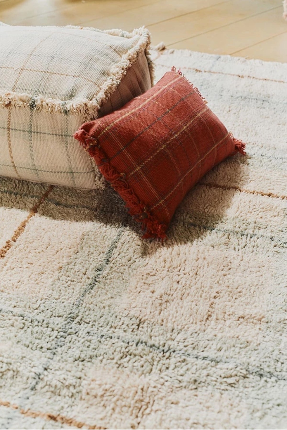Lorena Canals / Çocuk Odası Yastığı, Tartan Mapple Red Kırmızı