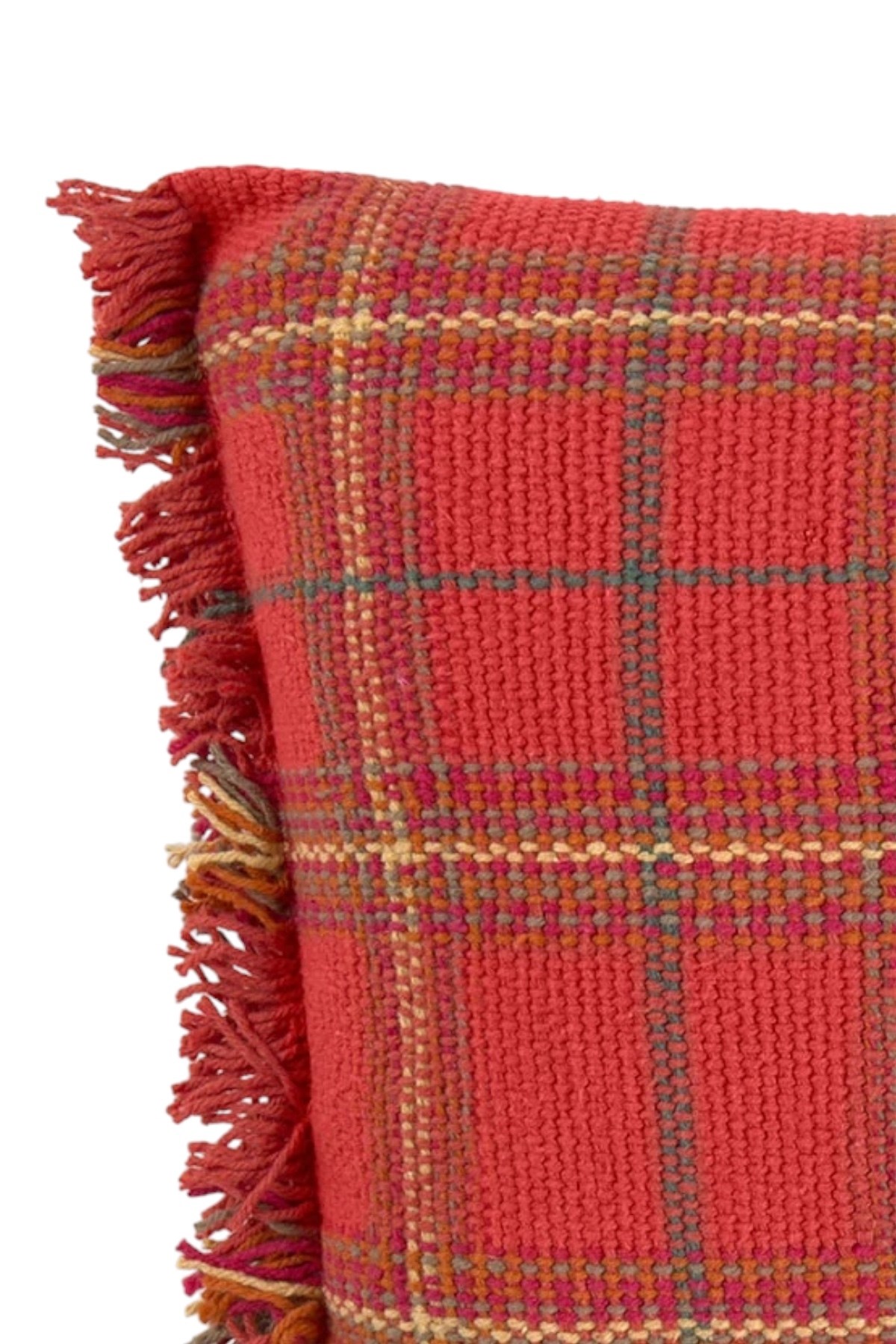 Lorena Canals / Çocuk Odası Yastığı, Tartan Mapple Red Kırmızı