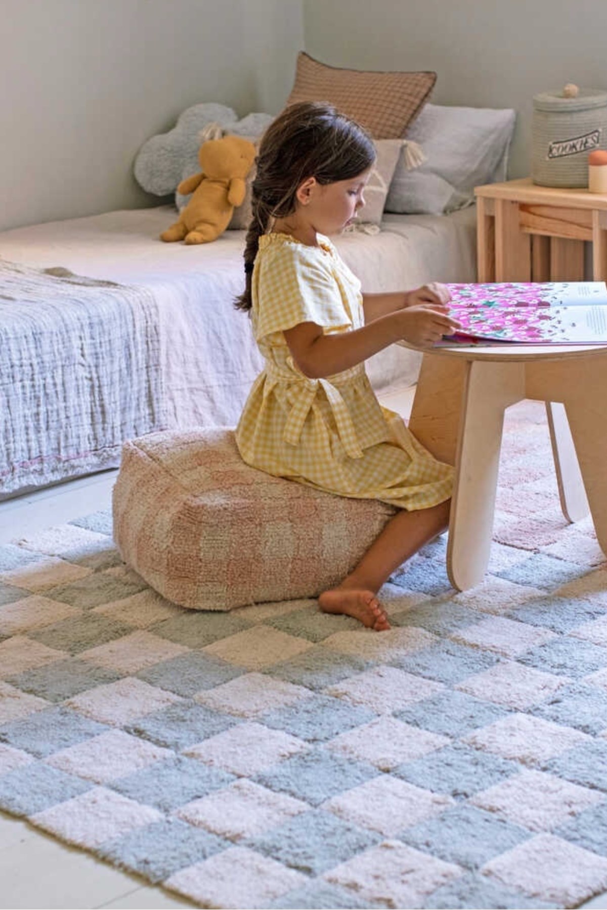 Lorena Canals / Puf, Vichy Rose Pembe