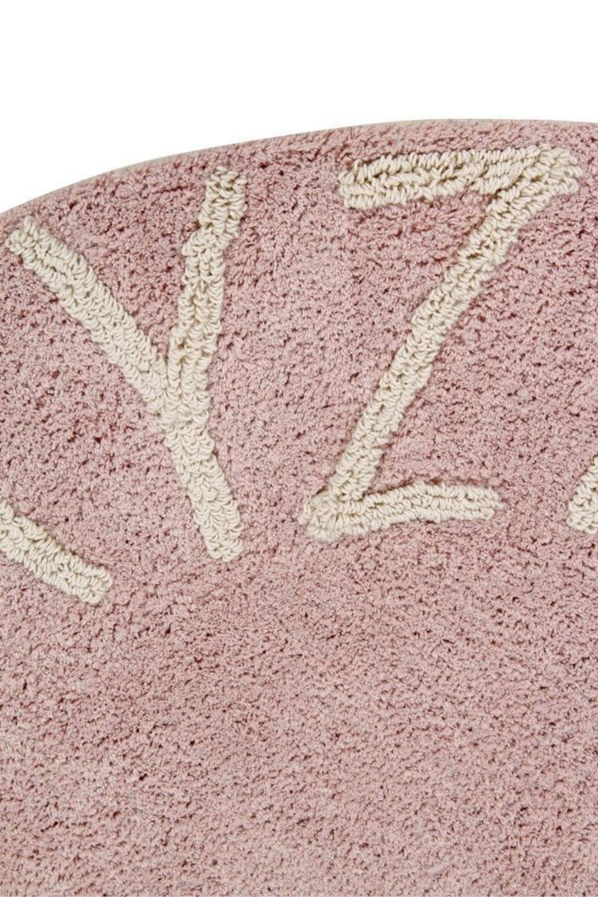 Lorena Canals /Halı, Round ABC Vintage Nude Pembe
