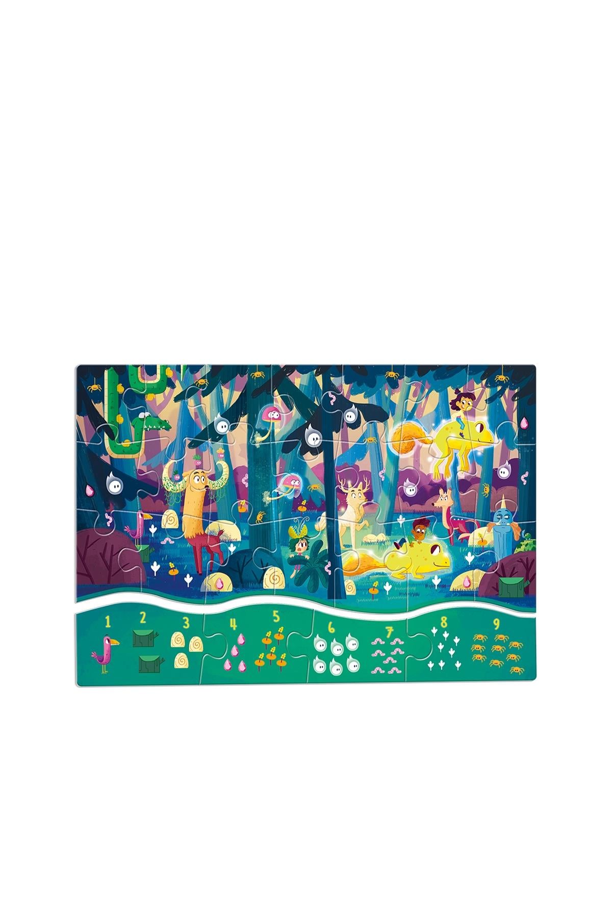 Ludattica /Il Bosco Magico - The Secret Forest - Puzzle 123 Çok Renkli