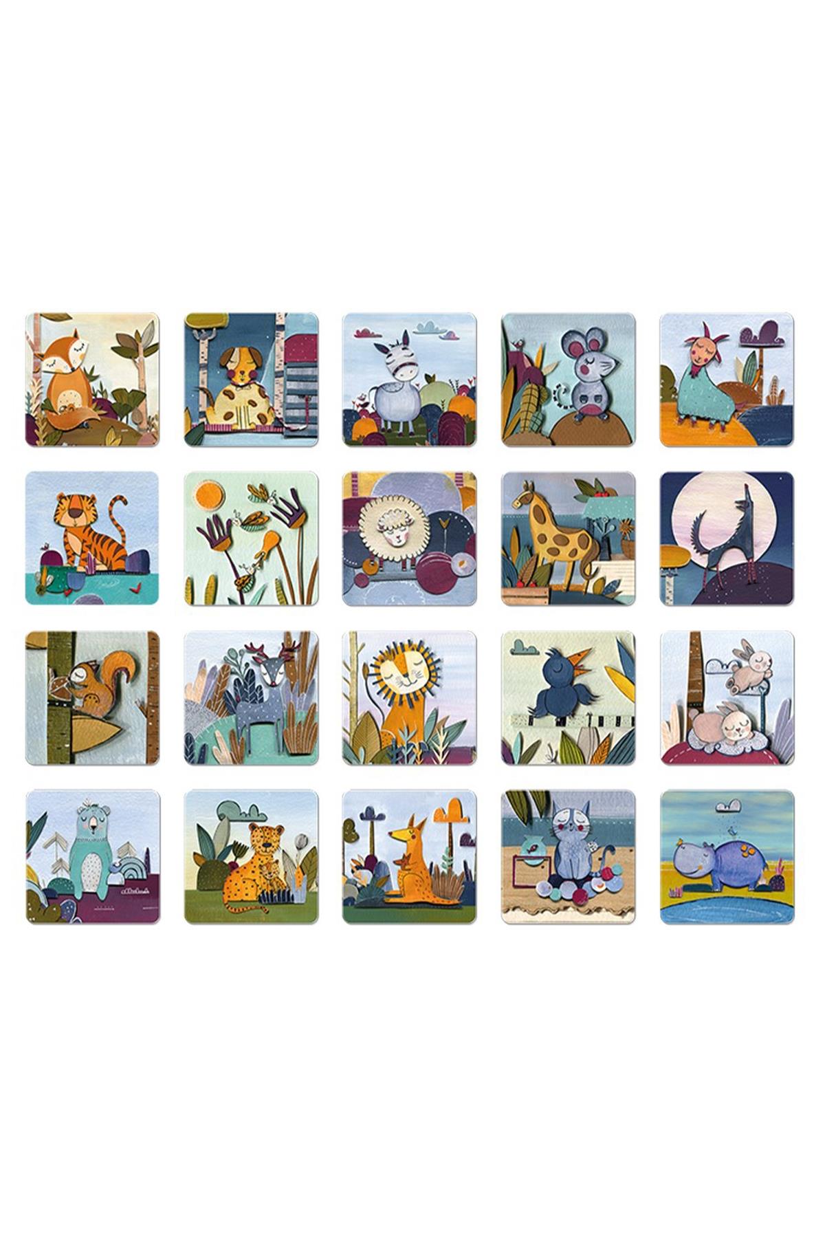 Ludattica / MEMOBOX - ANIMALS Çok Renkli