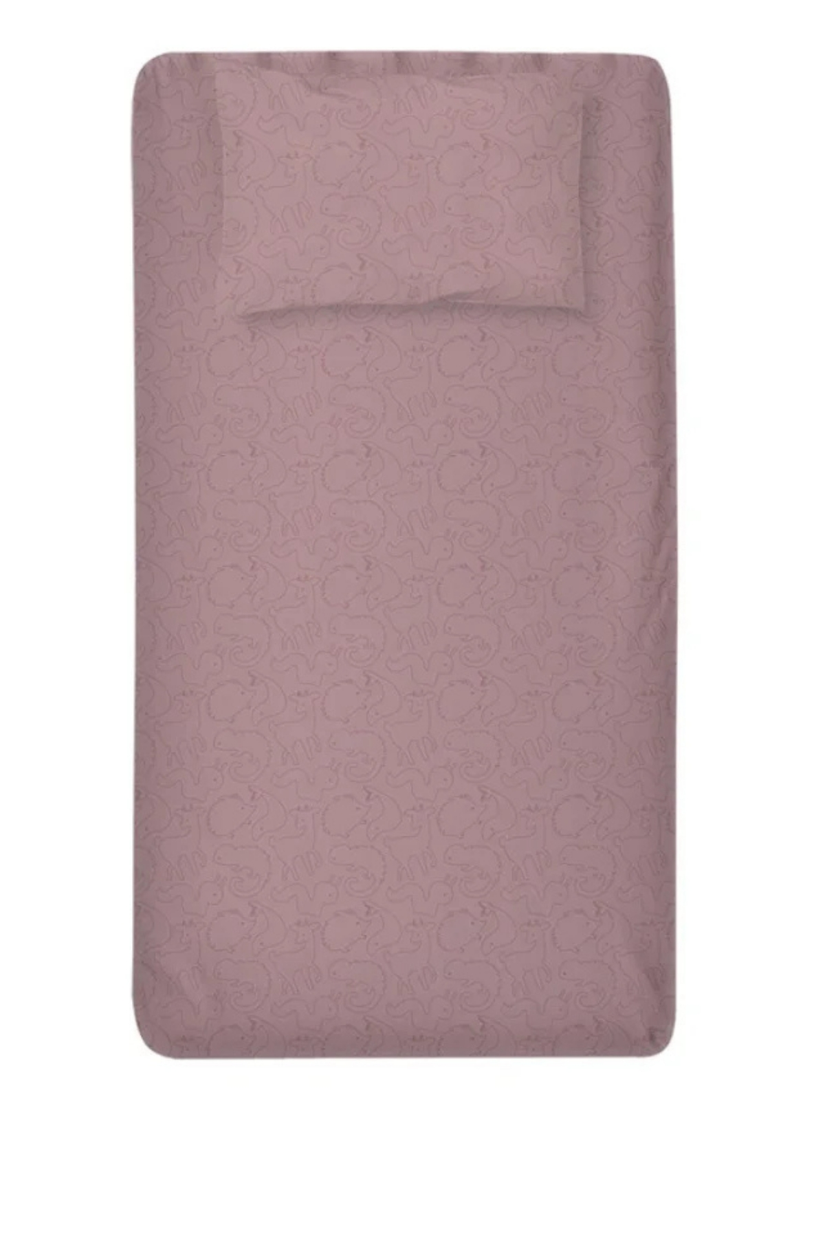 Lullalucca/ Lastikli Çarşaf ve Yastık Kılıfı Seti Pembe