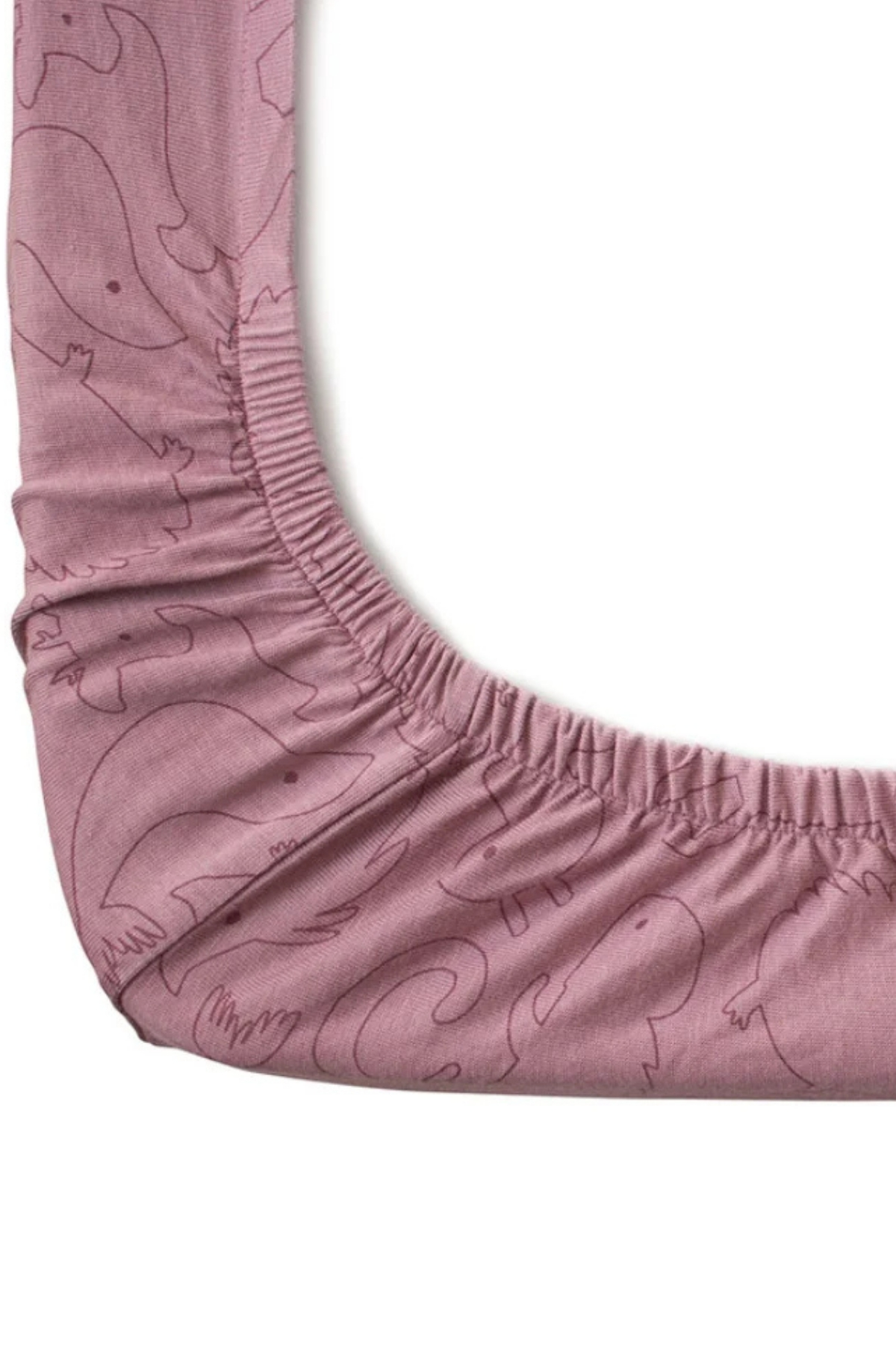 Lullalucca/ Lastikli Çarşaf ve Yastık Kılıfı Seti Pembe