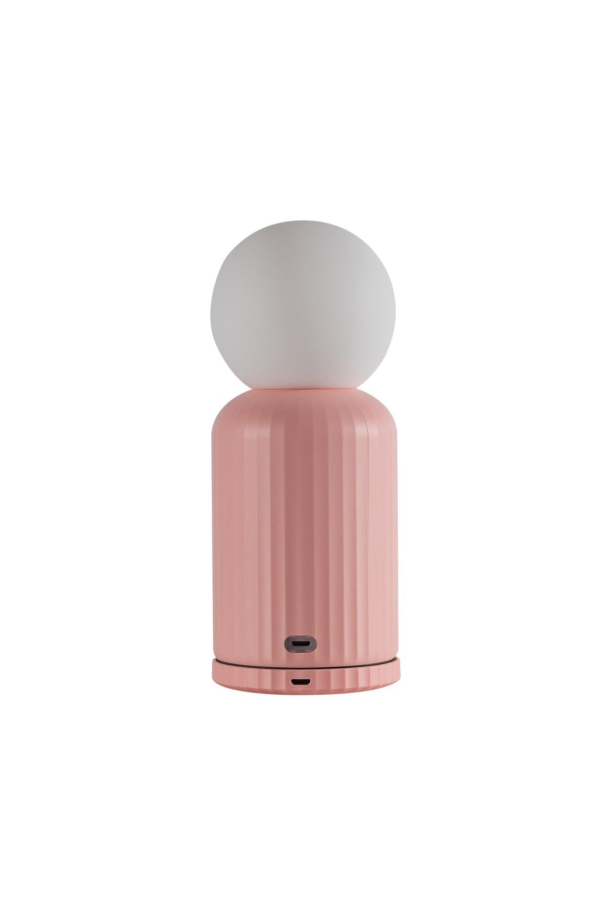 LUND LONDON  Wireless Lamp and Charger - Mini Sarjlı Lamba Pembe
