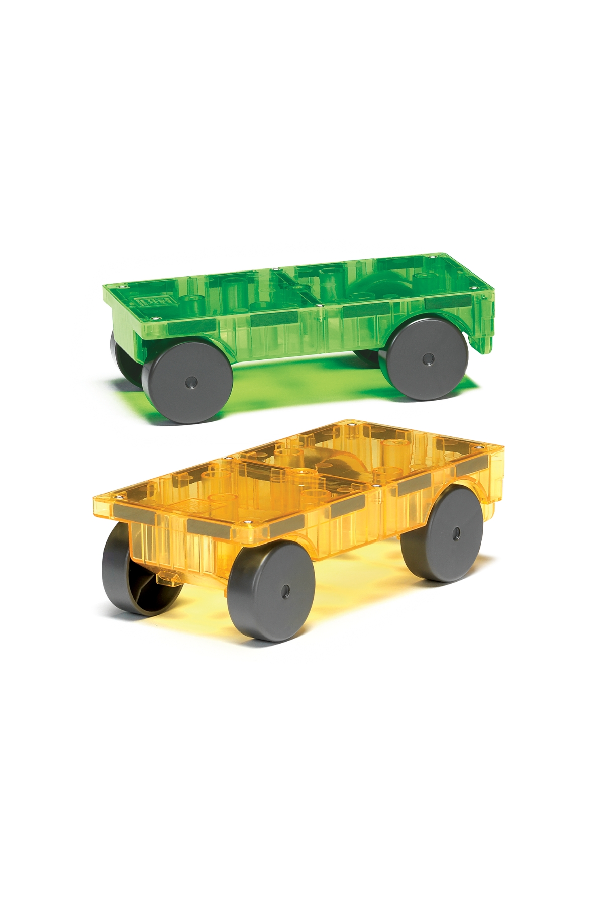 MagnaTiles - Arabalar - 2 Parça Çok Renkli
