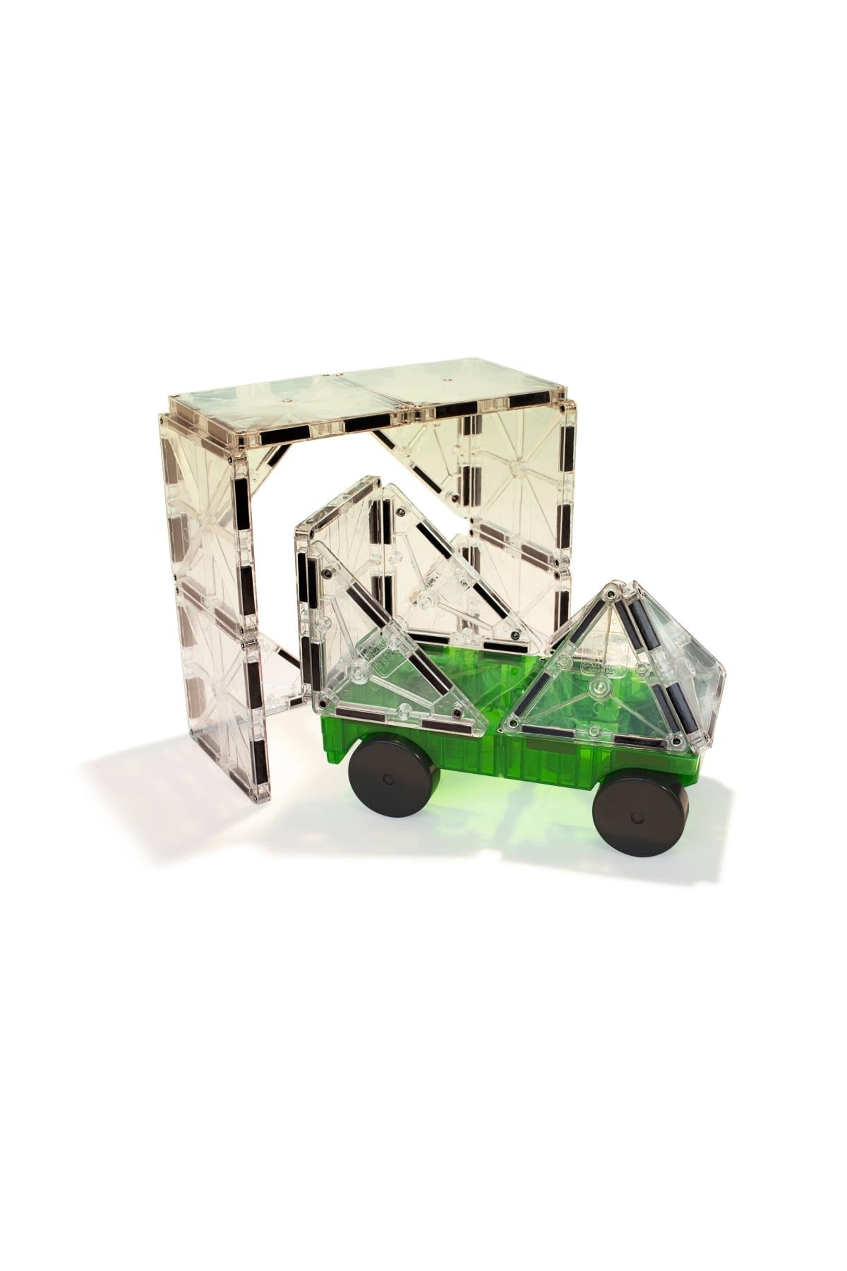 MagnaTiles - Arabalar - 2 Parça Çok Renkli