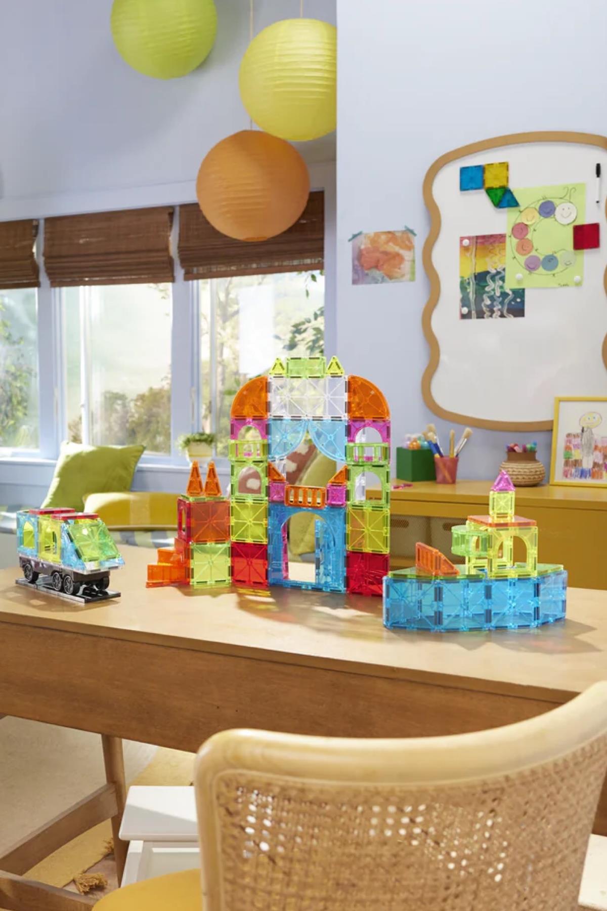 Magna Tiles - City Centre Manyetik Bloklar 110 Parça Çok Renkli