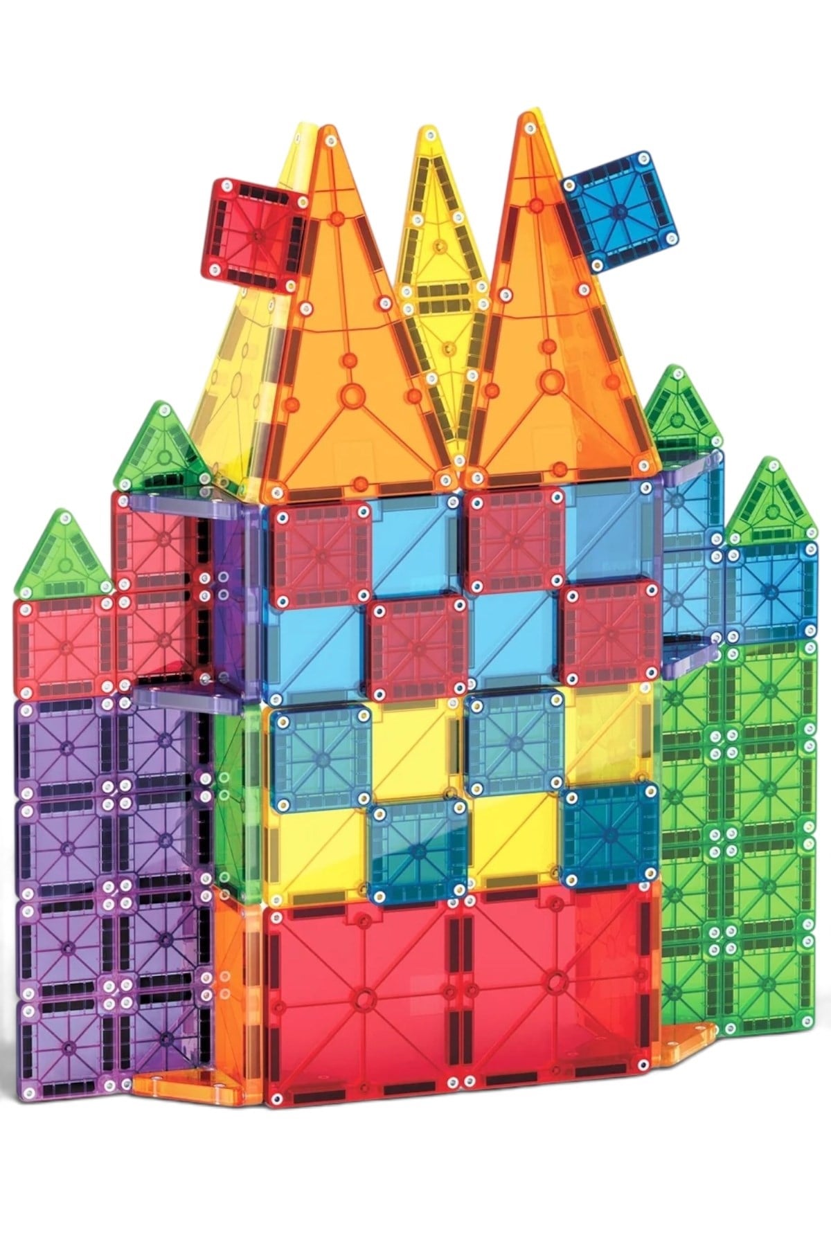 MAGNA-TILES® - Combo + microMAGS Manyetik Bloklar - 62 Parça Çok Renkli
