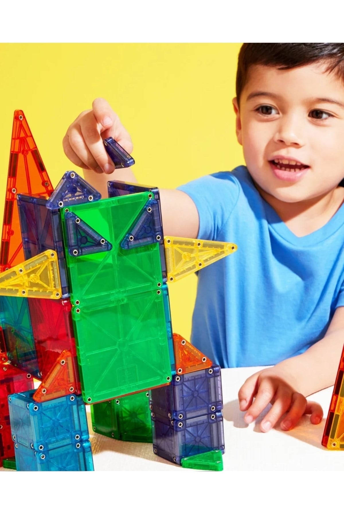 MAGNA-TILES® - Combo + microMAGS Manyetik Bloklar - 62 Parça Çok Renkli