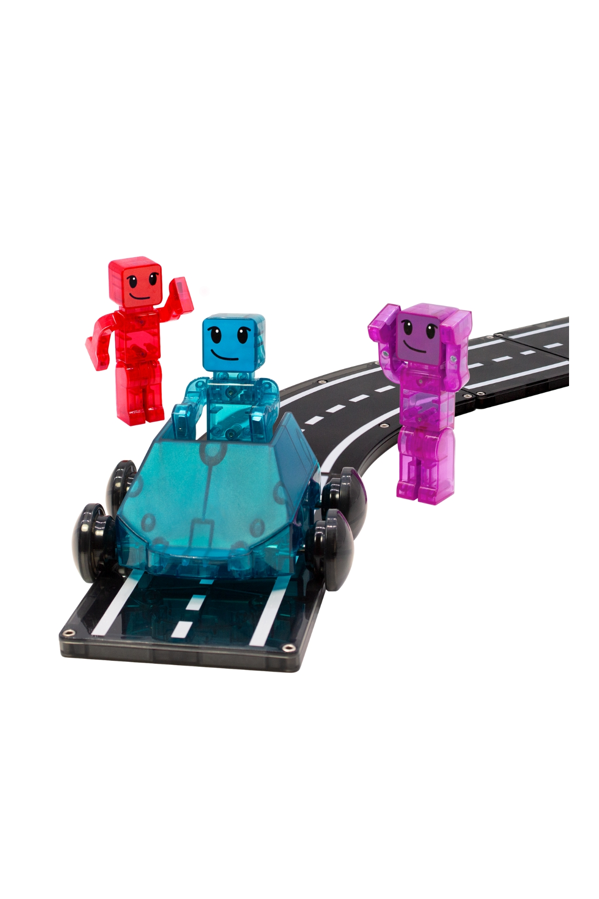 MagnaTiles - Dashers 6-Piece Set - Hızlı Sürücüler 6 Parça Çok Renkli