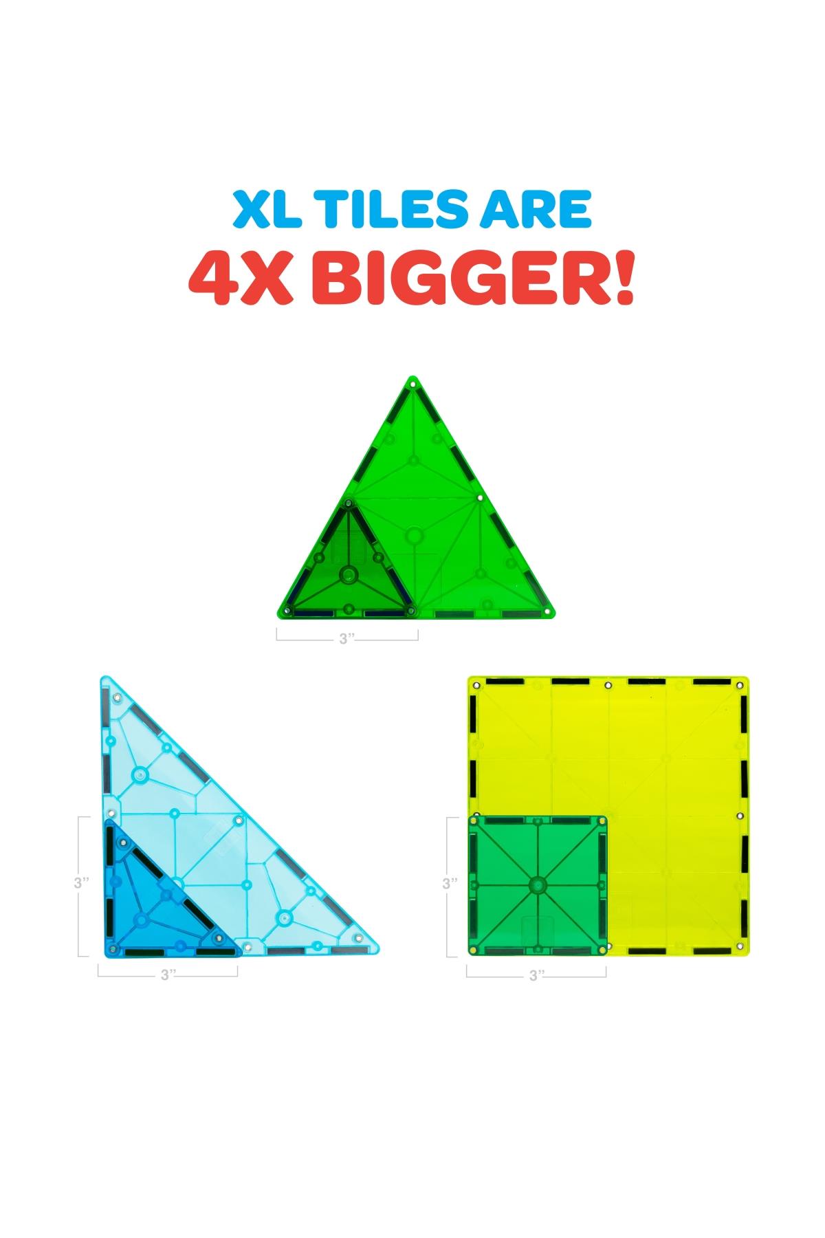 MagnaTiles - Dinozor Dünyası - 50 Parça - XL Çok Renkli