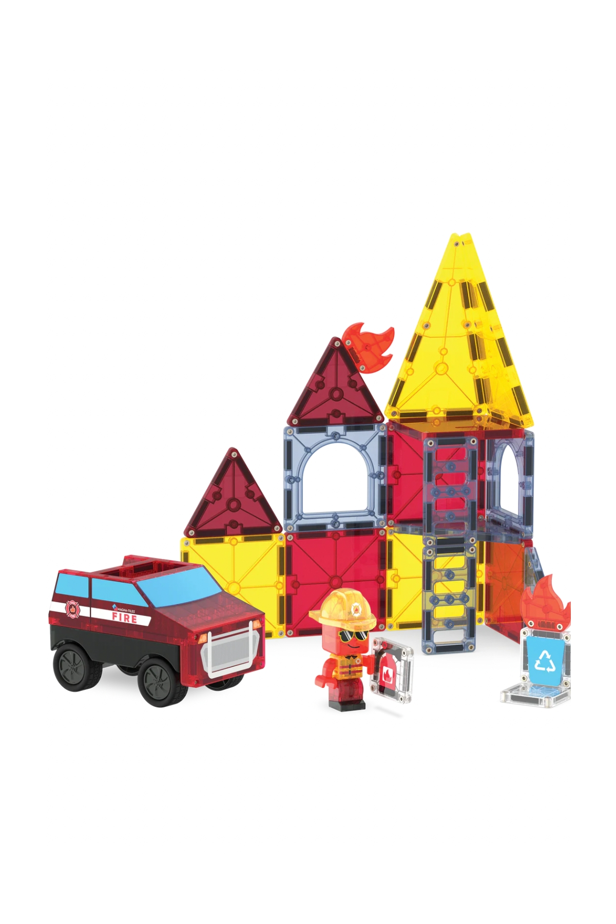 MAGNATILES® - Fire Rescue - 27 Parça Çok Renkli