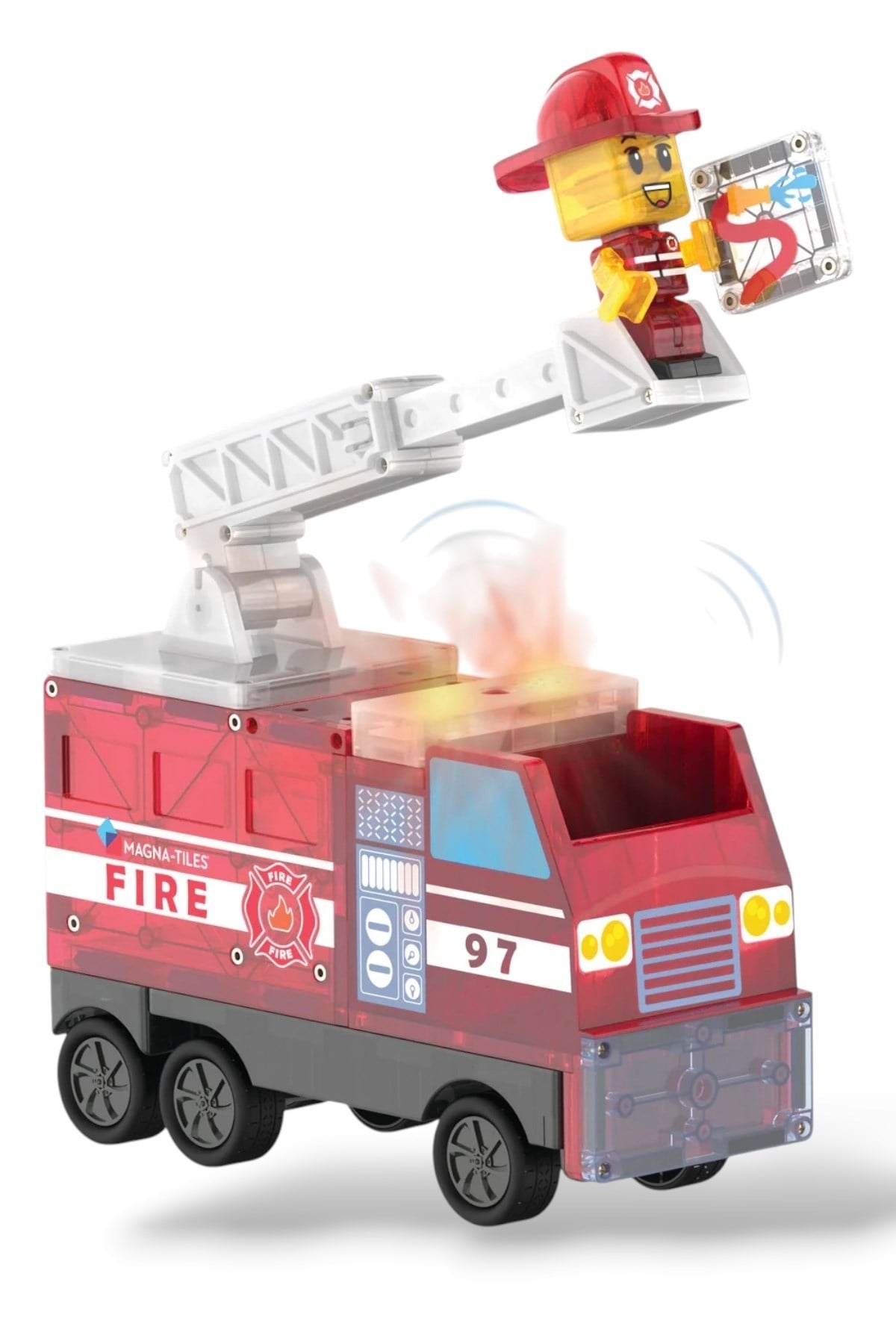 MAGNA-TILES® - Fire Station Manyetik Bloklar - 50 Parça Çok Renkli