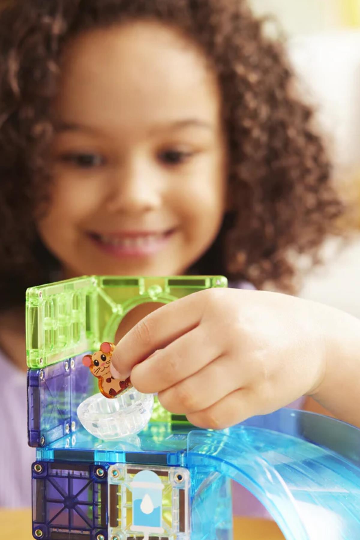 Magna Tiles - Hamster Ball Manyetik Bloklar 13 Parça Çok Renkli