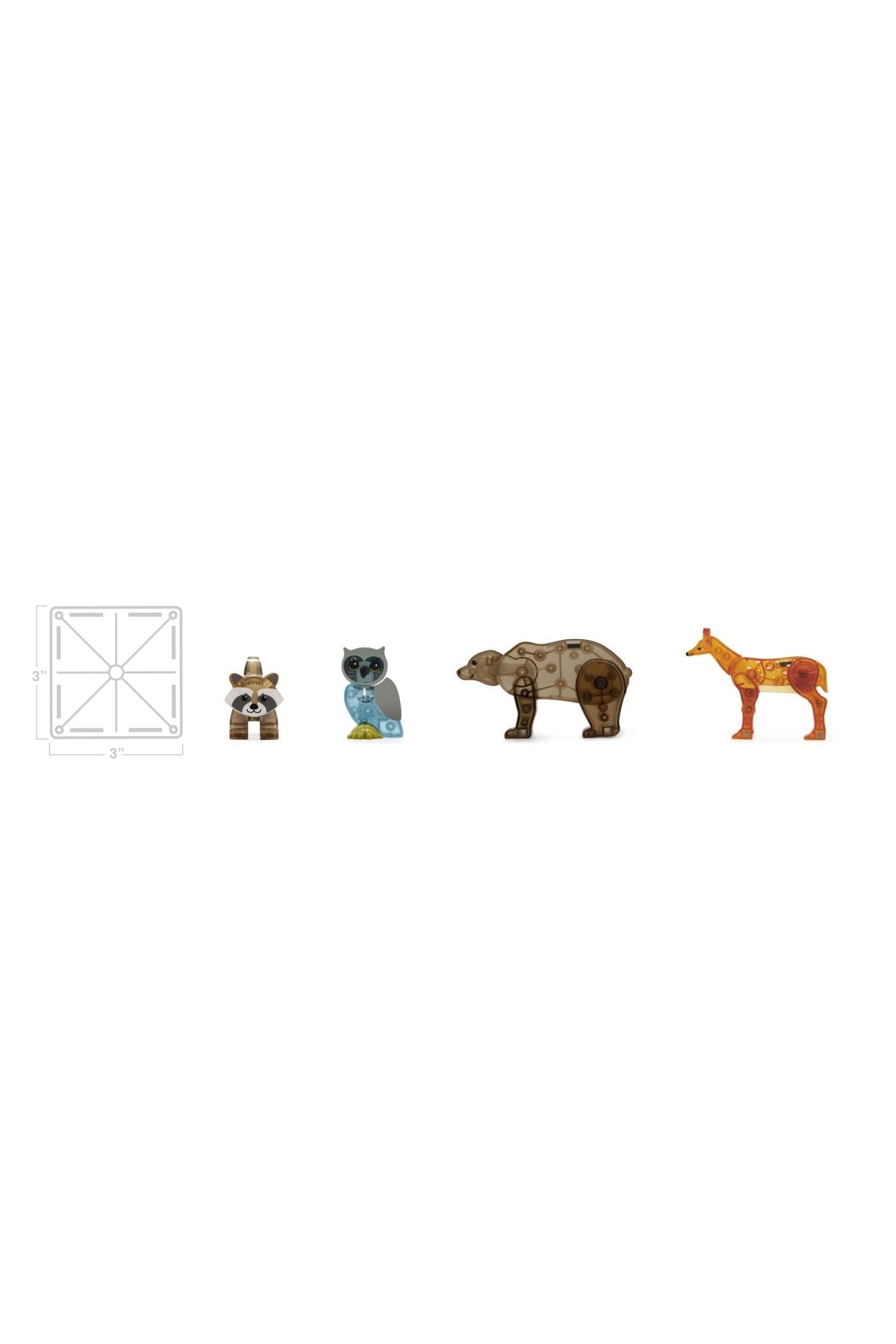 Magna-Tiles - Orman Hayvanları - 25 Parça Çok Renkli