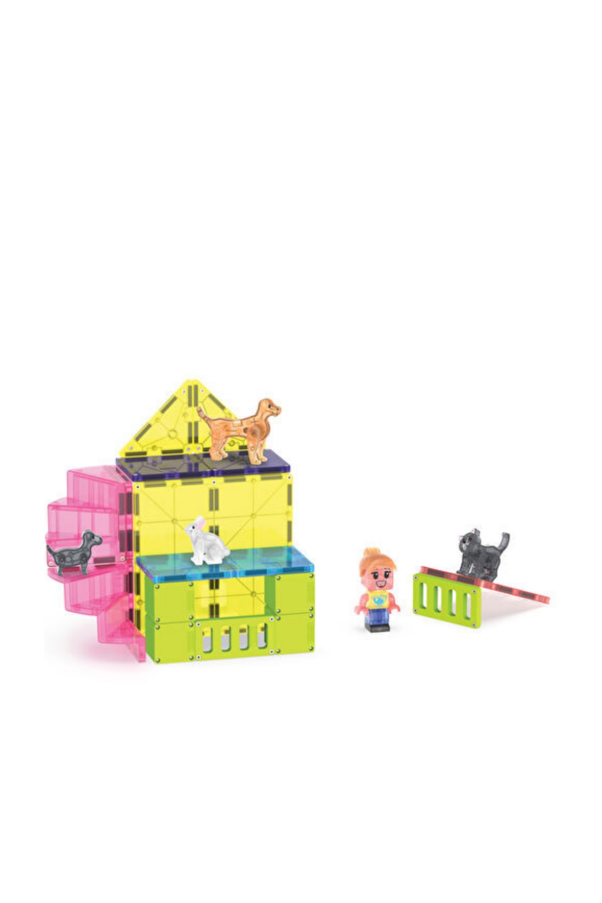 MAGNATILES® - Pet Playhouse - 50 Parça Çok Renkli