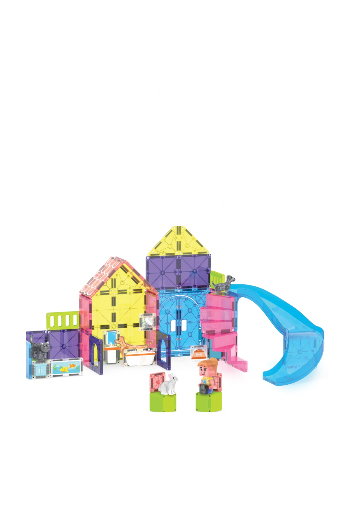 MAGNATILES® - Pet Playhouse - 50 Parça Çok Renkli