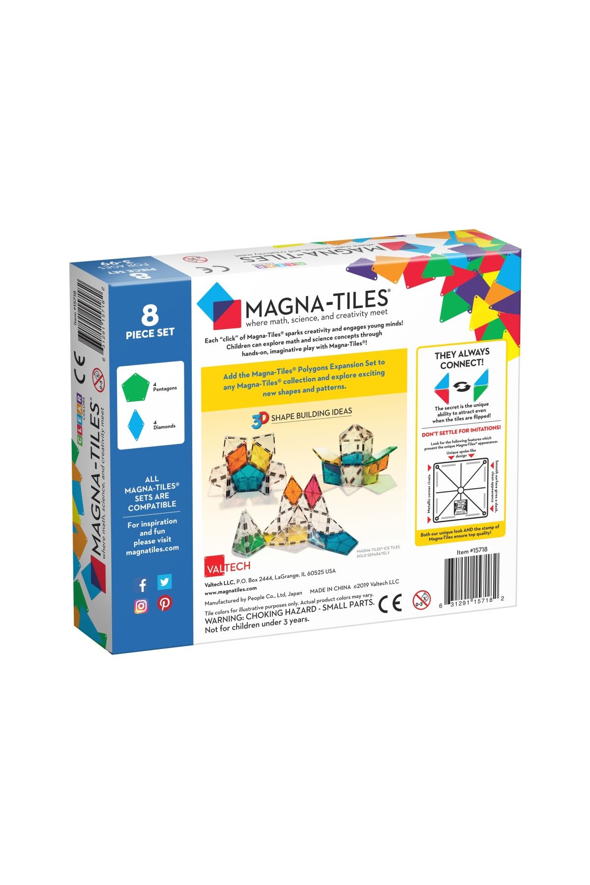 Magna-Tiles - Polygon Expansion 8 Parça Çok Renkli