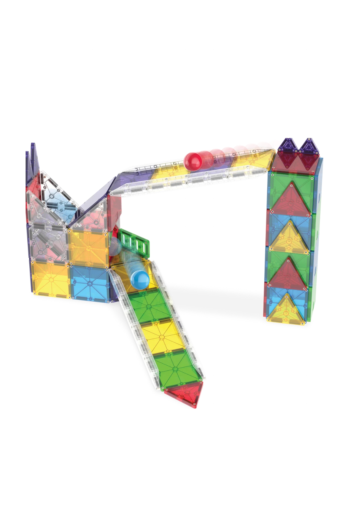 MAGNATILES® - Rail Racers Deluxe - 90 Parça Çok Renkli