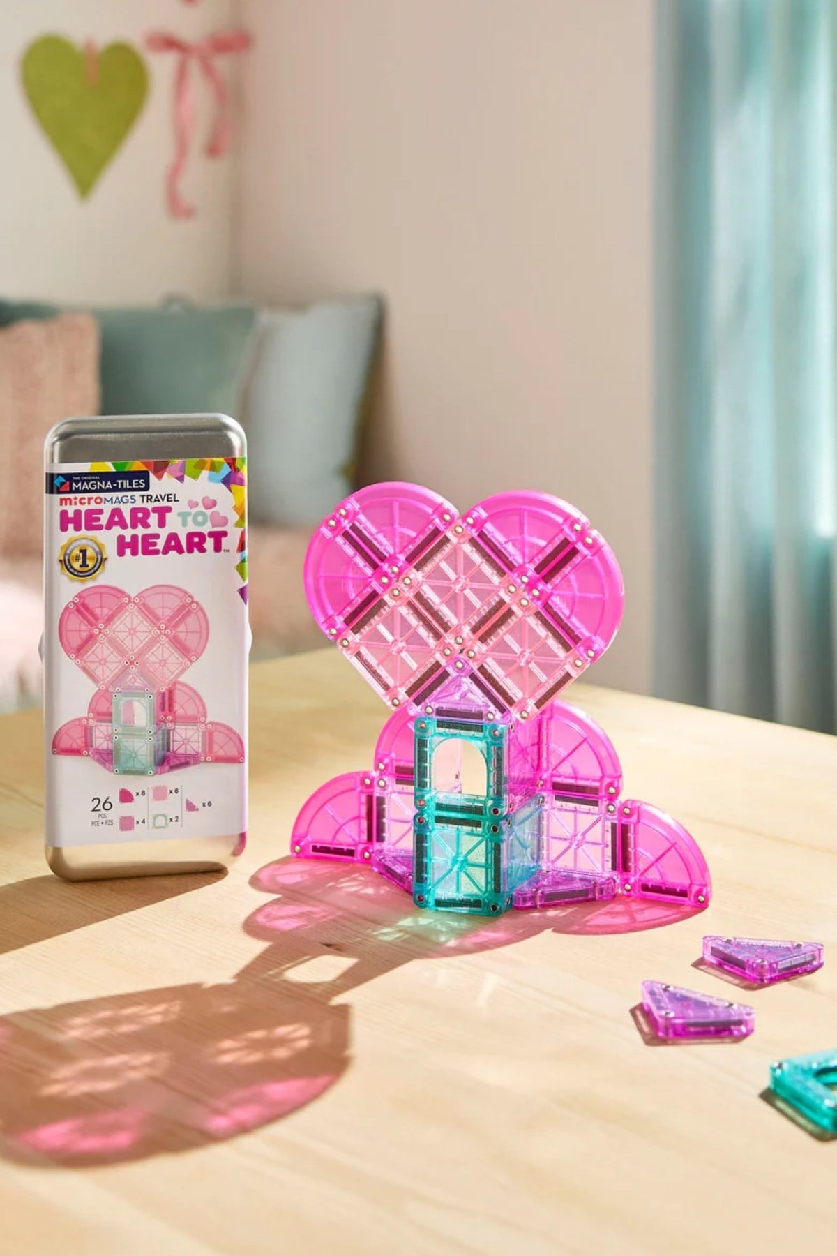 MAGNA-TILES® - Travel Set - Kalpli Set Manyetik Bloklar - 26 Parça Çok Renkli