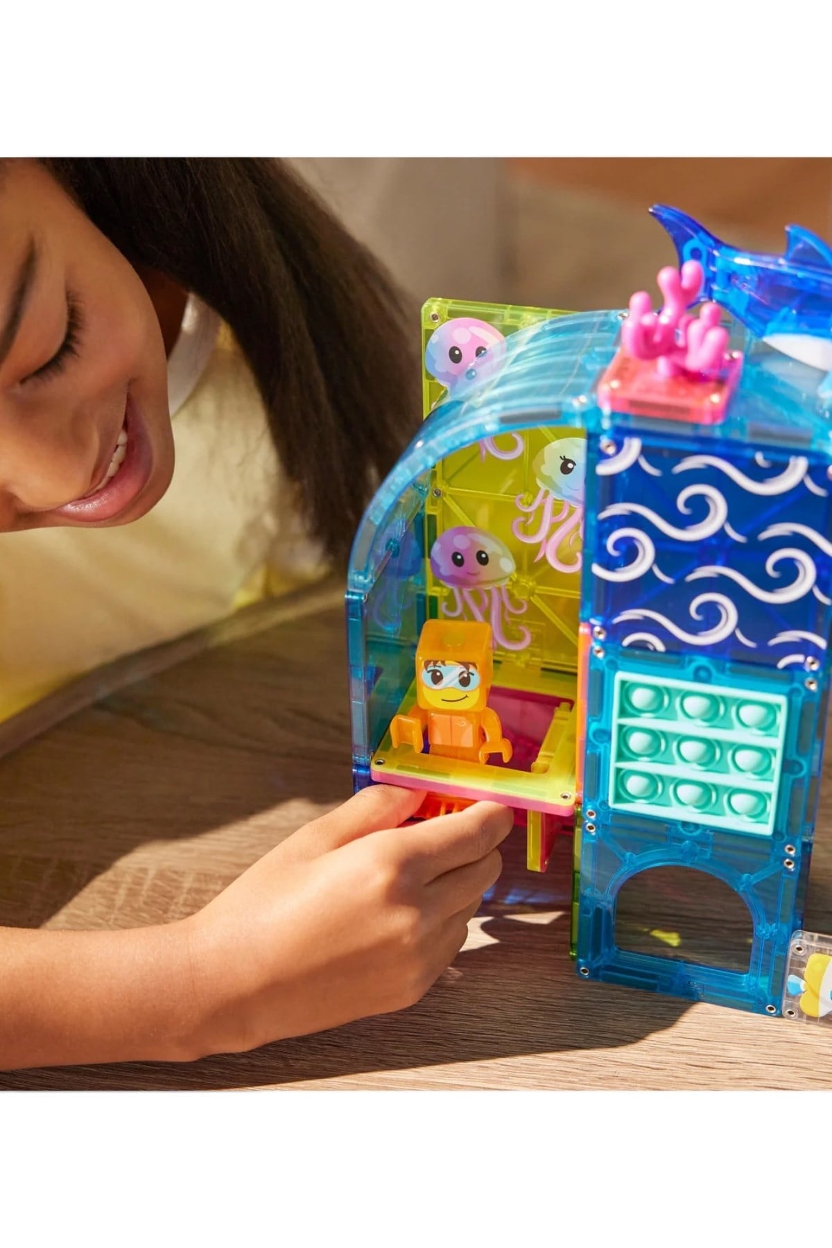 MAGNA-TILES® - Undersea Adventure Manyetik Bloklar - 58 Parça Çok Renkli