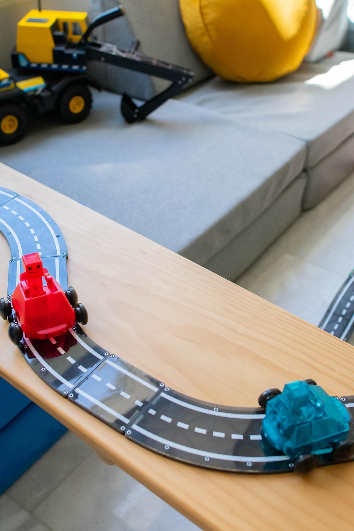 MagnaTiles - XTRA Roads 12-Piece Set - Yol Seti 12 Parça Çok Renkli