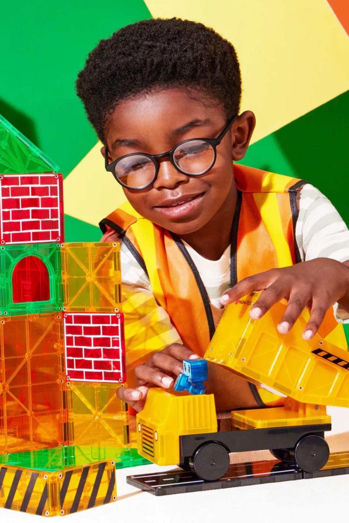 MagnaTiles Builder XL - İnşaat XL 50 Parça Çok Renkli