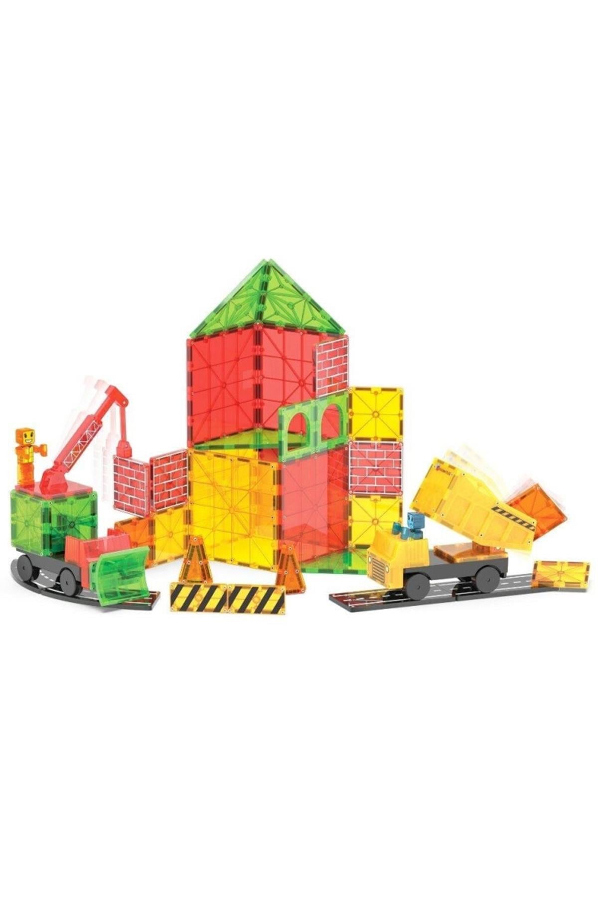 MagnaTiles Builder XL - İnşaat XL 50 Parça Çok Renkli