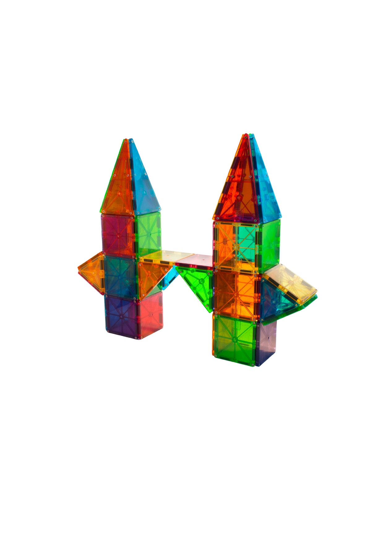 MagnaTiles Clear Color 100 Parça Çok Renkli