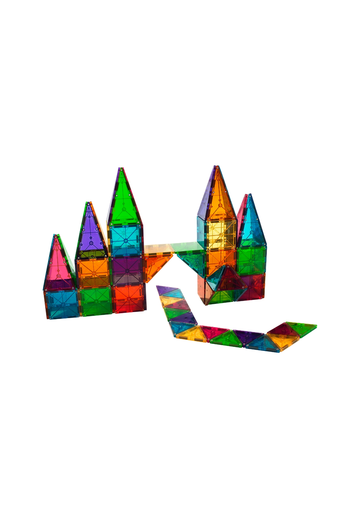 MagnaTiles Clear Color 100 Parça Çok Renkli