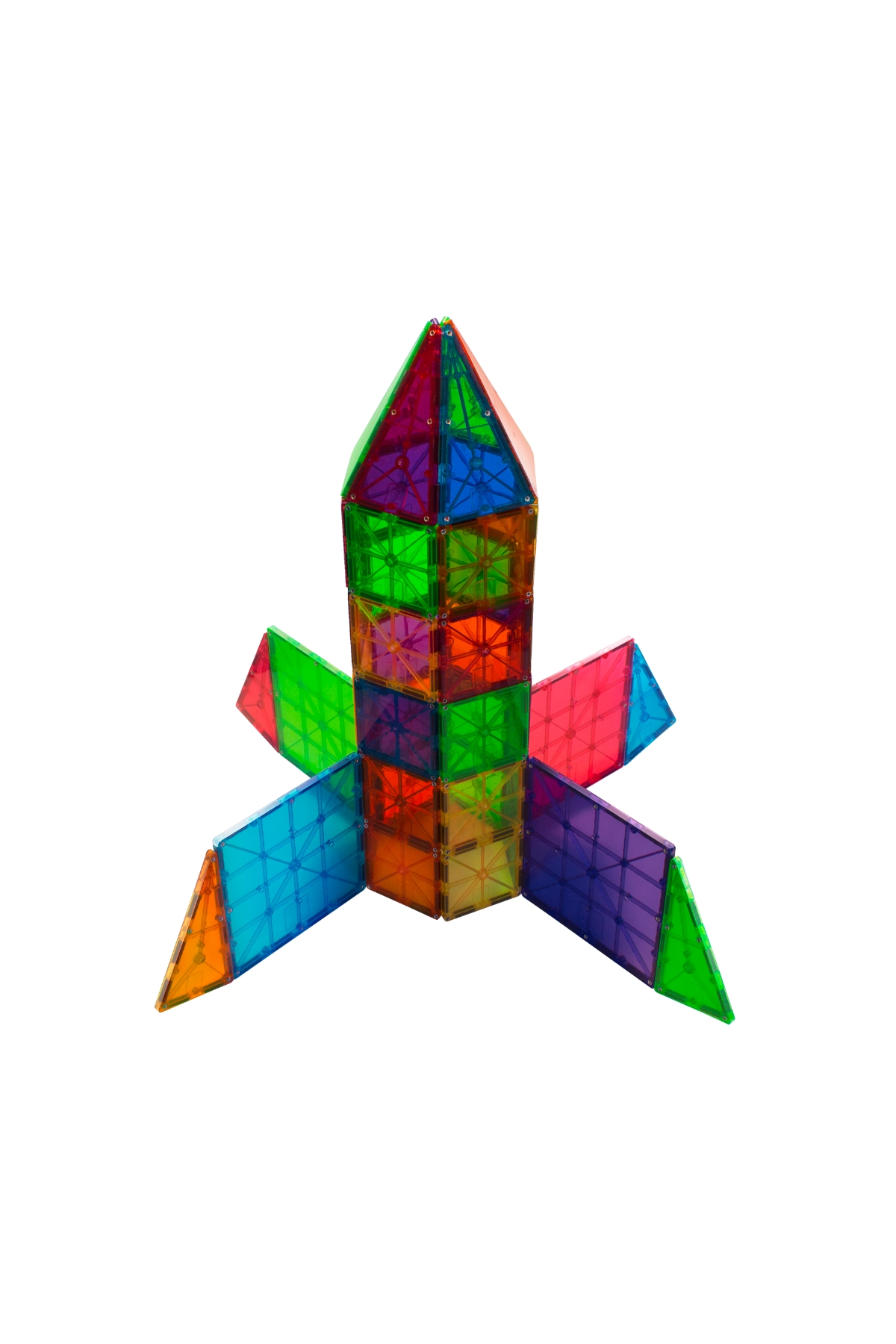 MagnaTiles Clear Color 100 Parça Çok Renkli