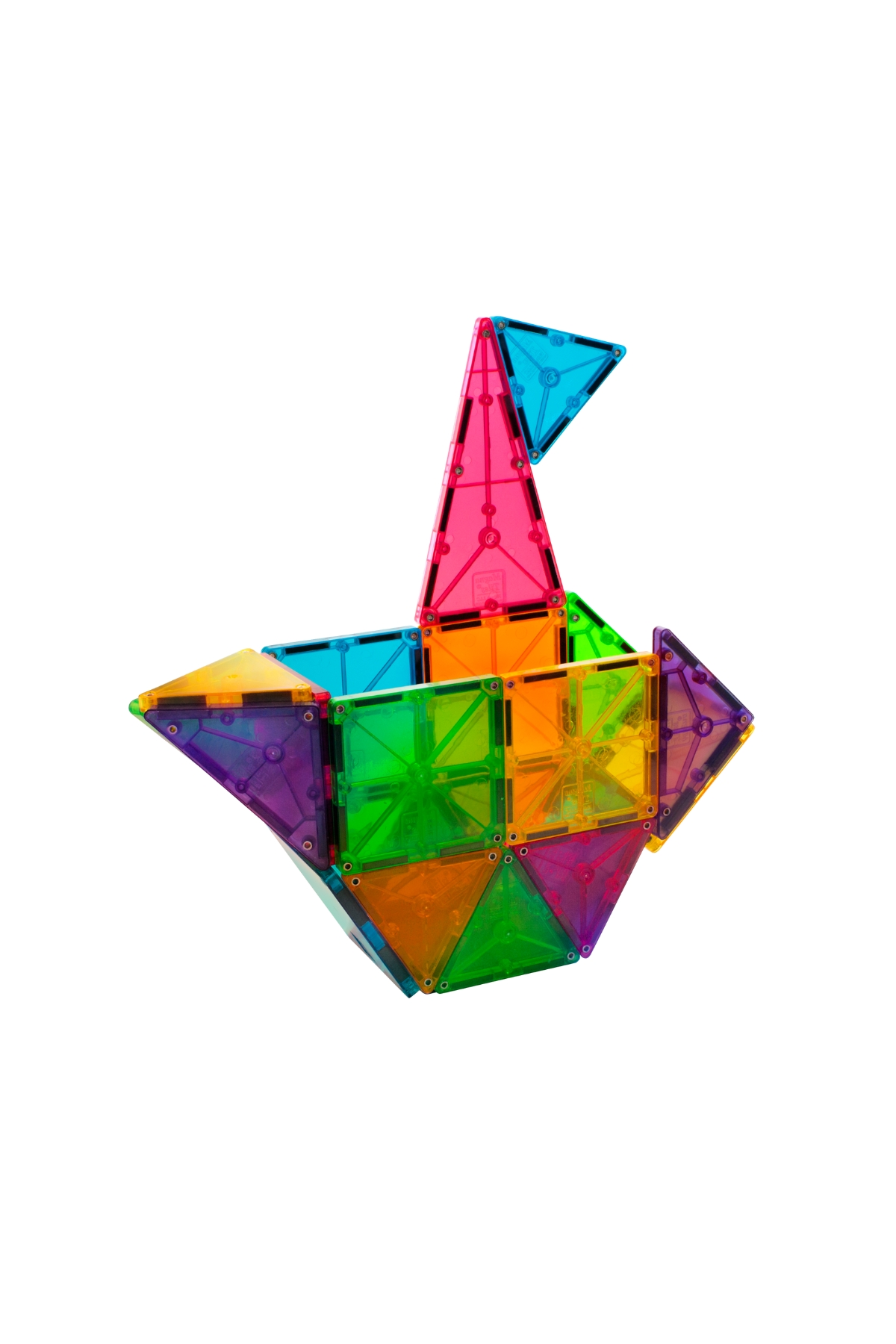 MagnaTiles - Clear Color Set - 32 Parça Çok Renkli