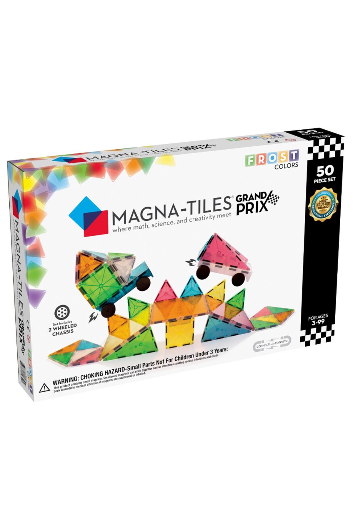 MagnaTiles - Grand Prix 50 Parça Çok Renkli