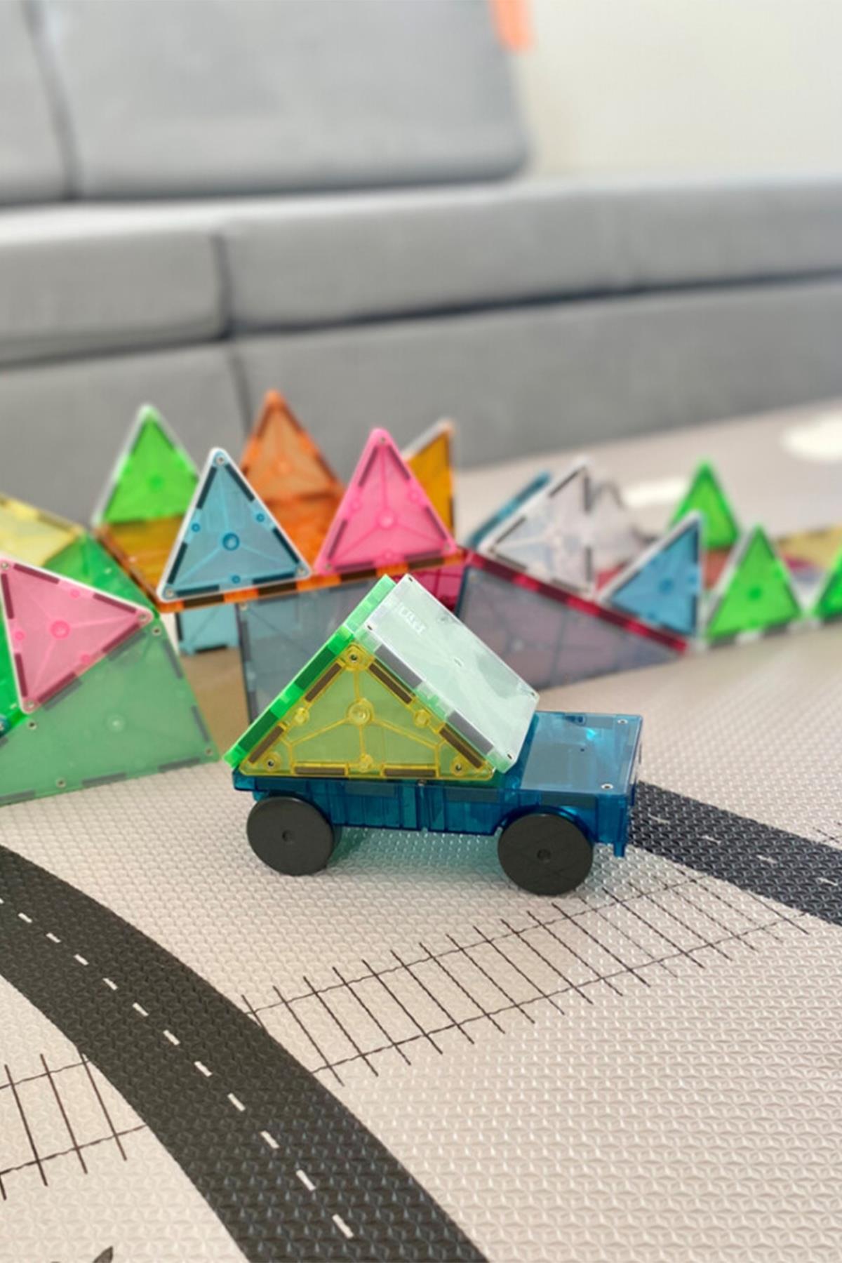 MagnaTiles - Grand Prix 50 Parça Çok Renkli