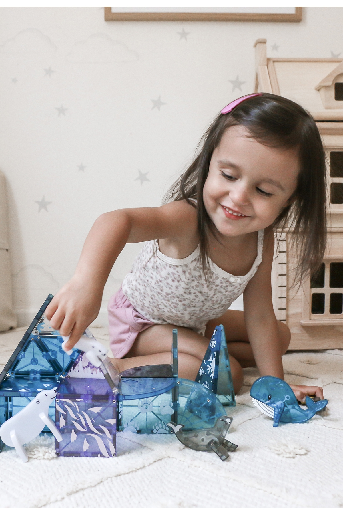 MagnaTiles - Kuzey Kutbu - 25 Parça Çok Renkli