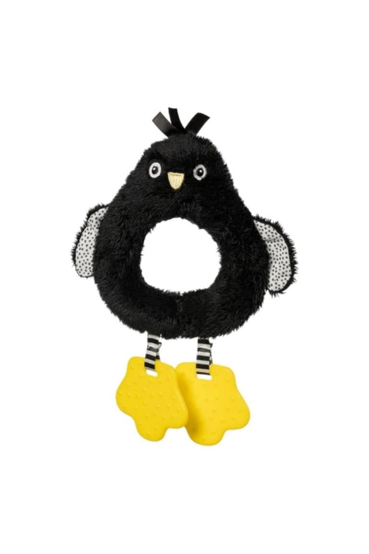 Manhattan Toy Diş Kaşıyıcı ve Çıngırak - Penguen Çok Renkli