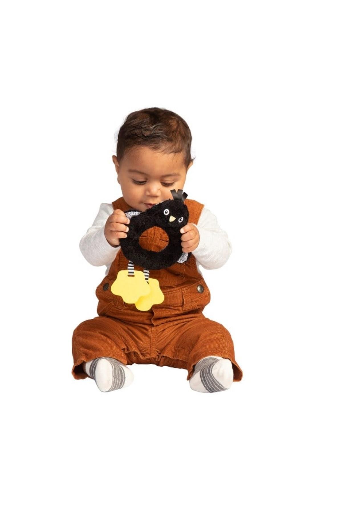 Manhattan Toy Diş Kaşıyıcı ve Çıngırak - Penguen Çok Renkli