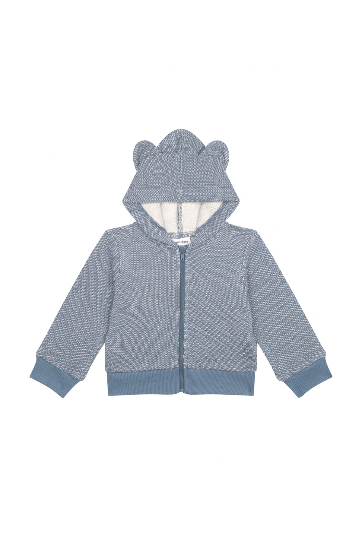 Antebies / Mavi Futter Ayı Kulaklı Sweatshirt Pantolon Set Mavi