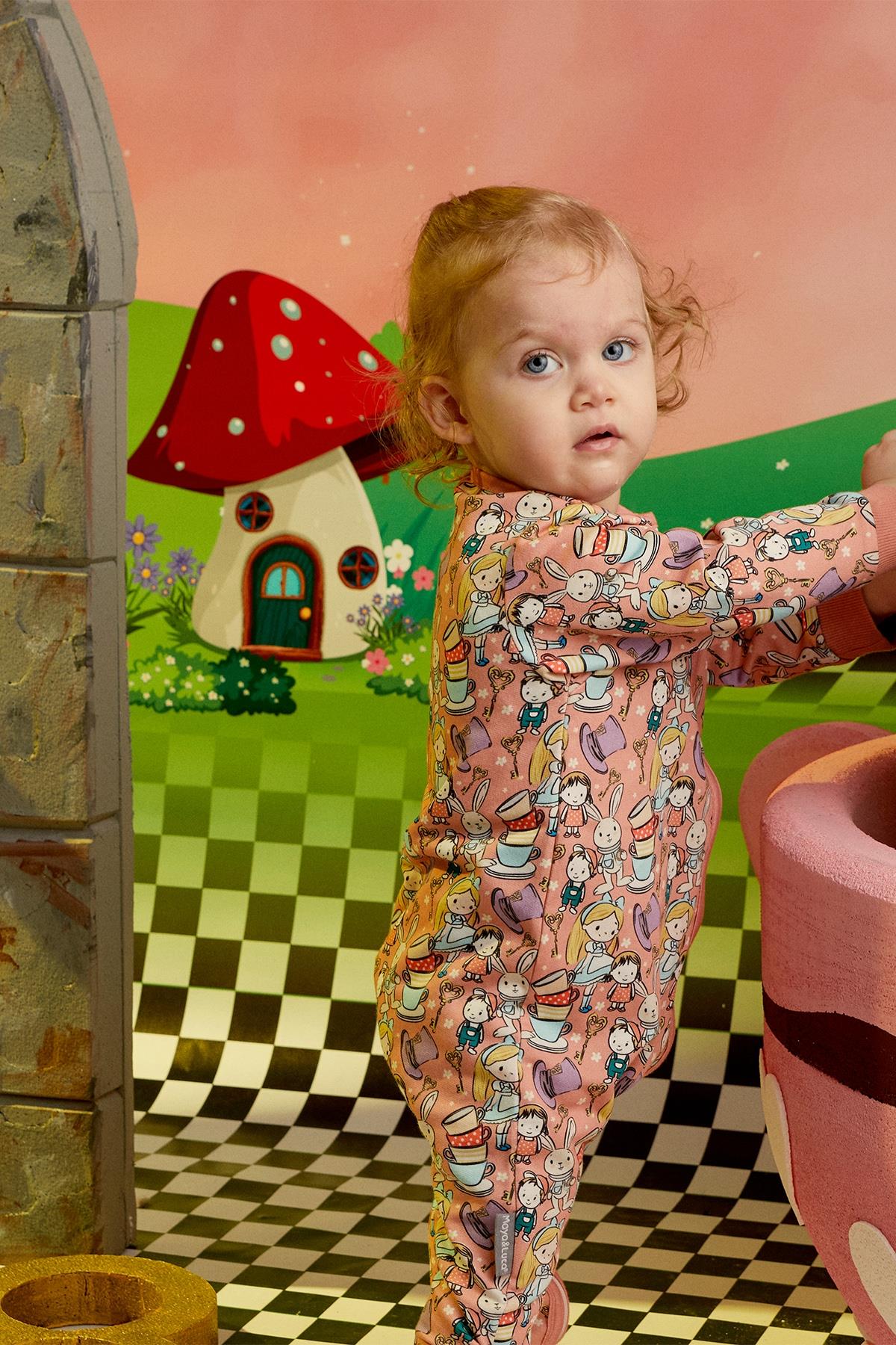 Maya Luca /Alice Desenli Pijama Takımı Çok Renkli
