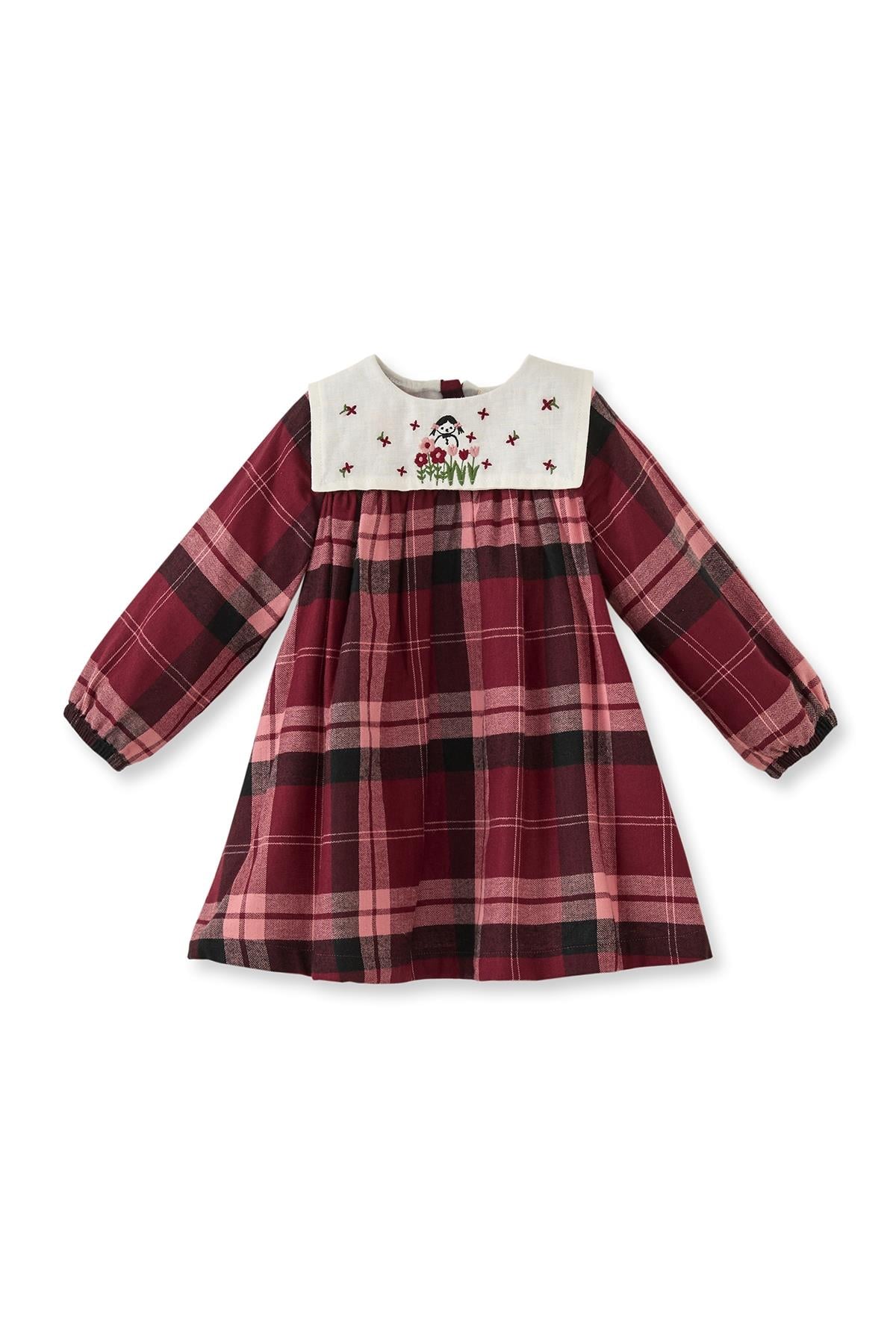 Maya Luca / Schottenkaro Dress (Red) Çok Renkli