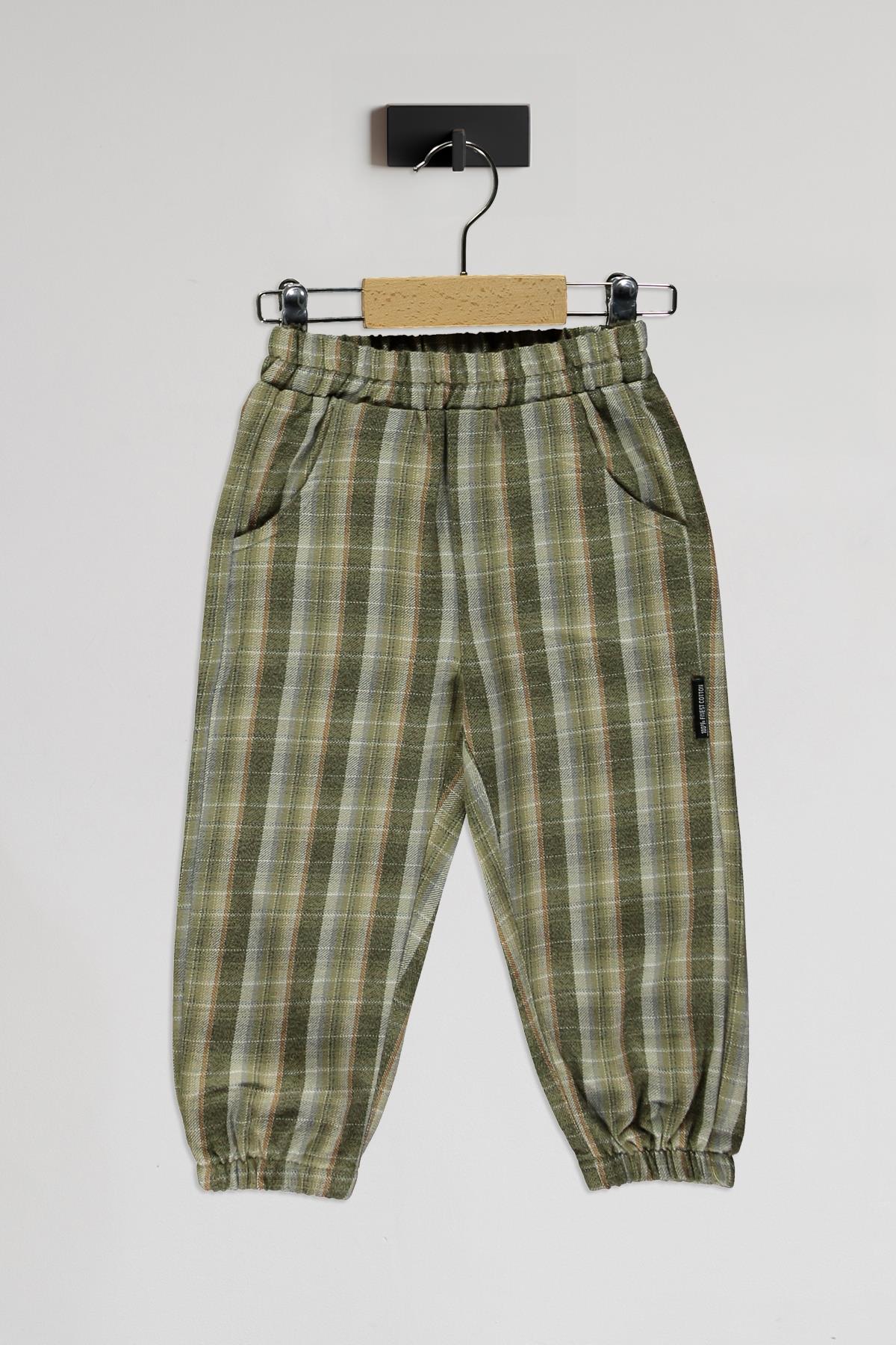 Maya Luca / Schottenkaro - Toddler Set (Green) Çok Renkli