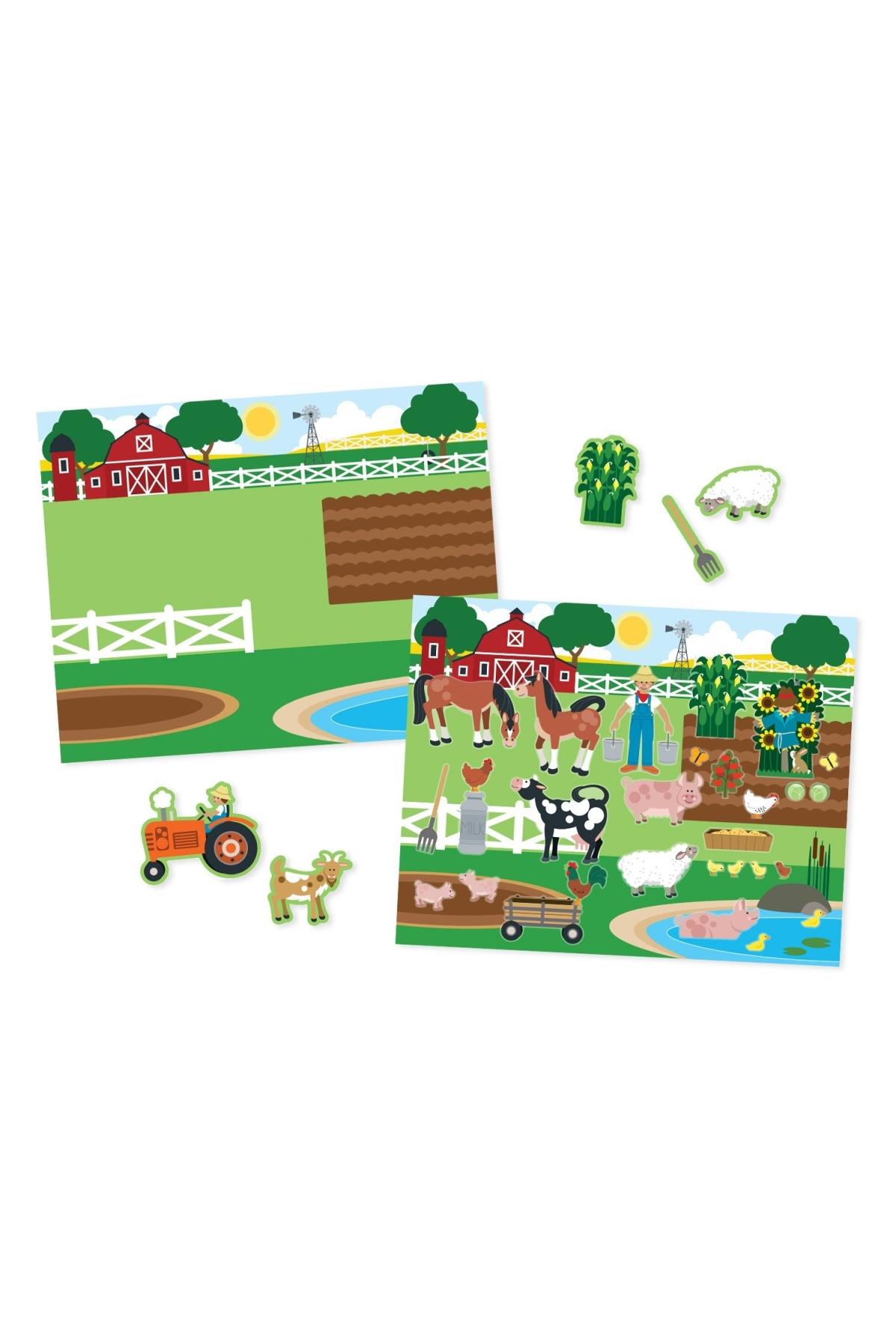 Melissa&Doug / Tak Çıkar Çıkartma Kitabı - Hayvanlar Çok Renkli